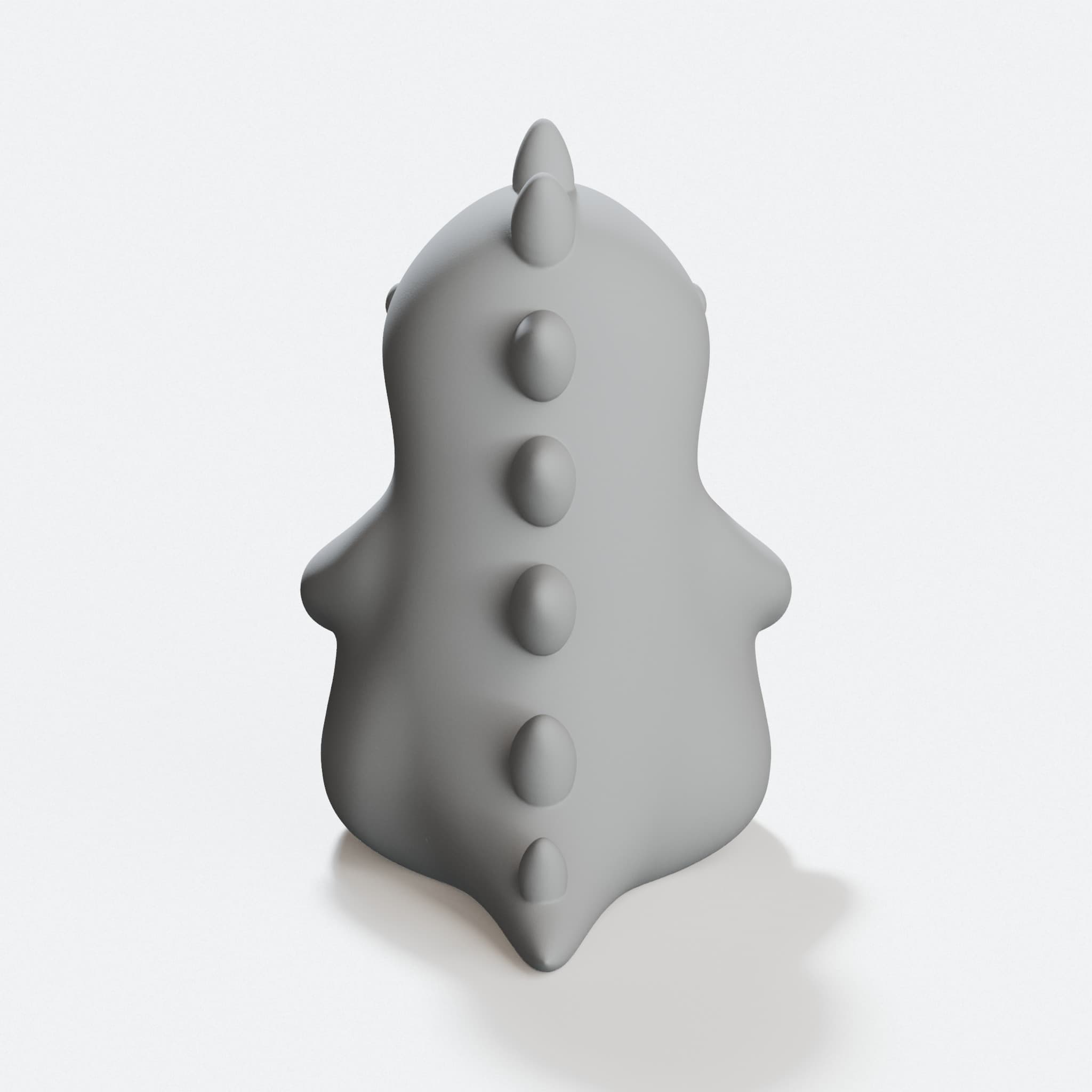 Chubby Dinosaur 3D Printed Toy, hero tilt