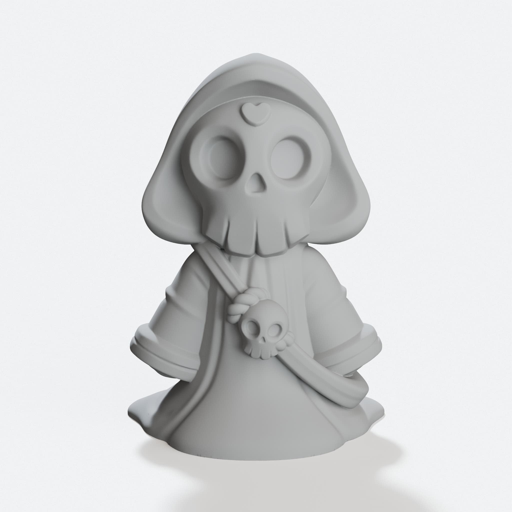 Little Death 3D Printed Home Decor Sculpture, hero tilt
