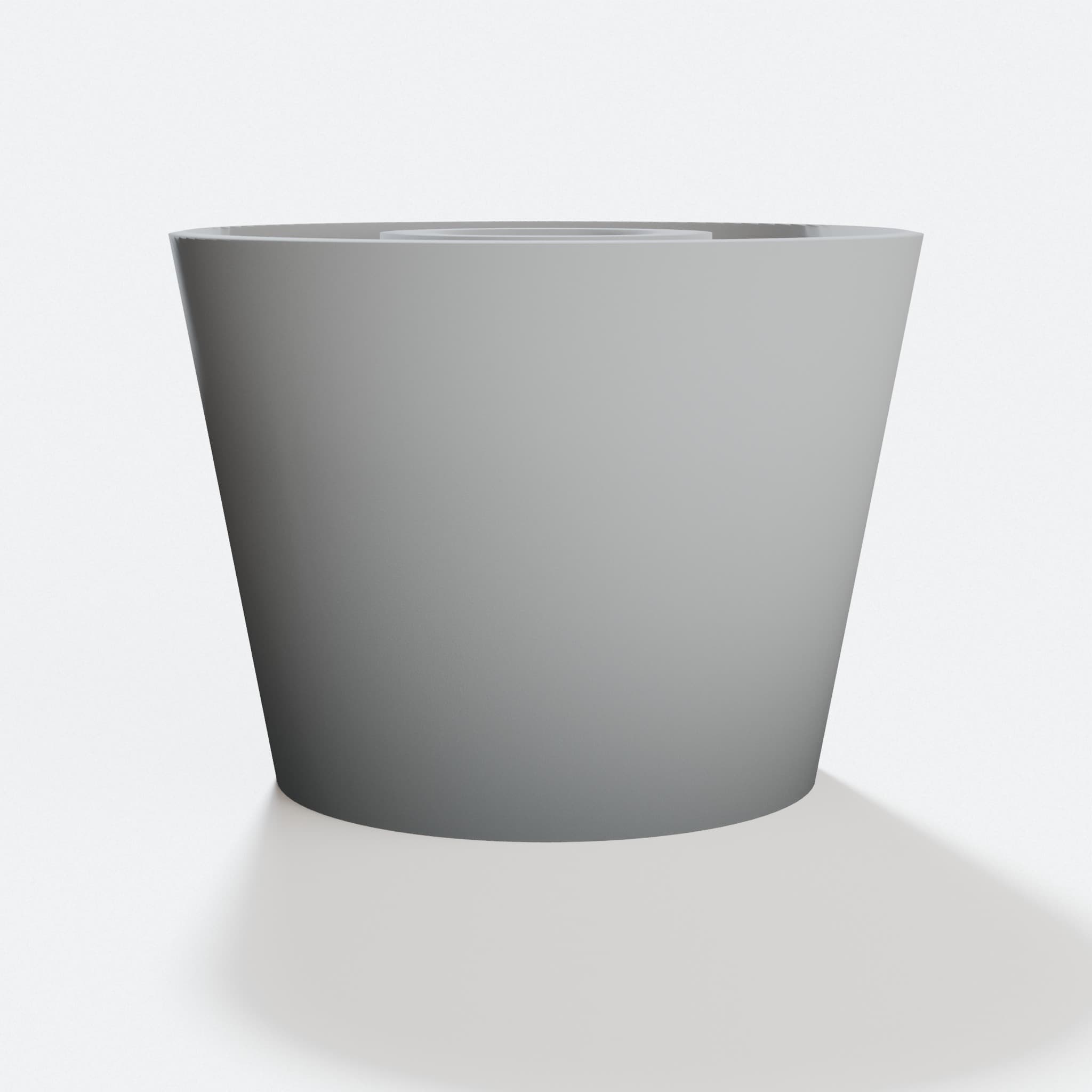 3D Printed Large Brick Flower Pot - Home Decor Plant Holder, hero tilt