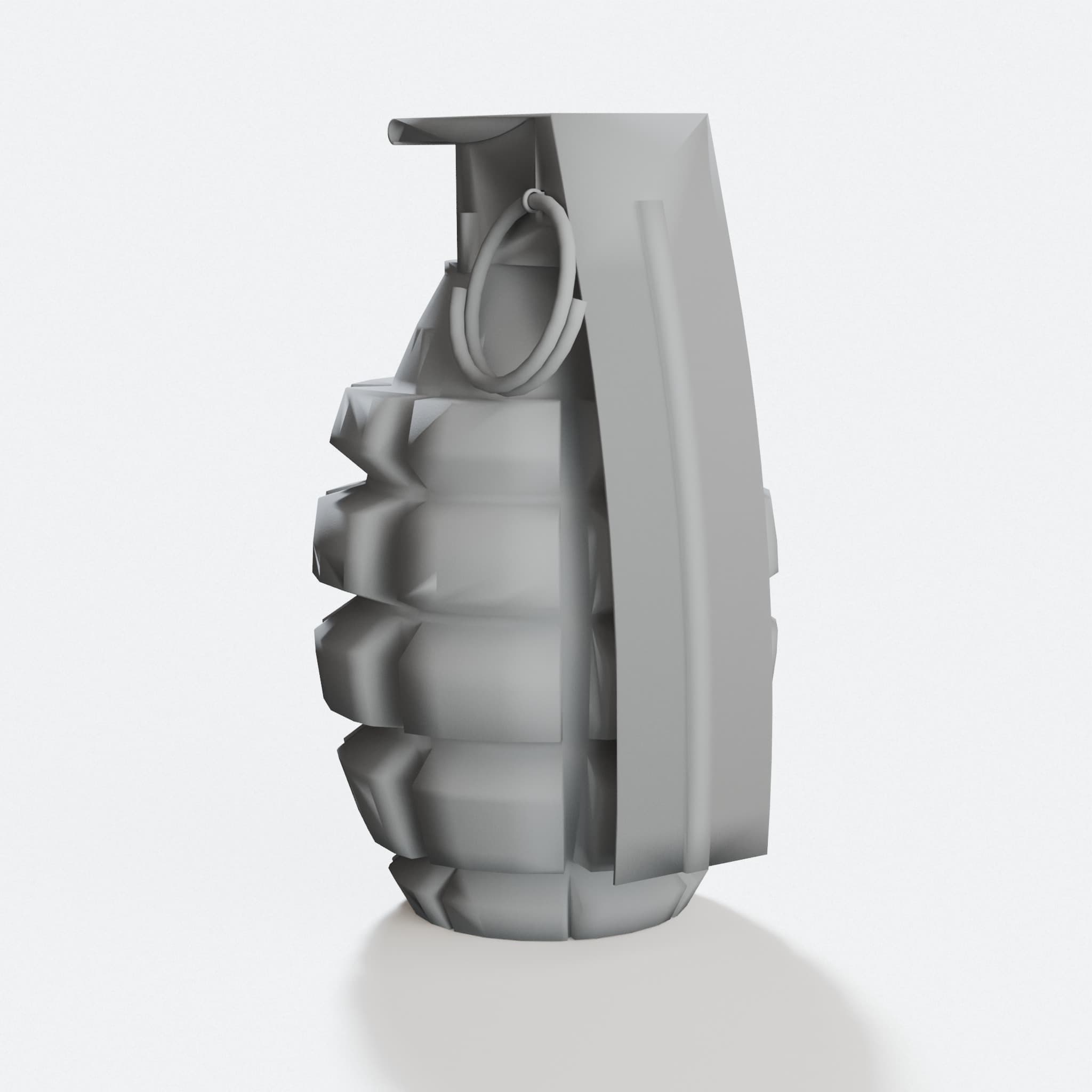 Hand Grenade 3D Printed Toy, Repaired Design, hero tilt