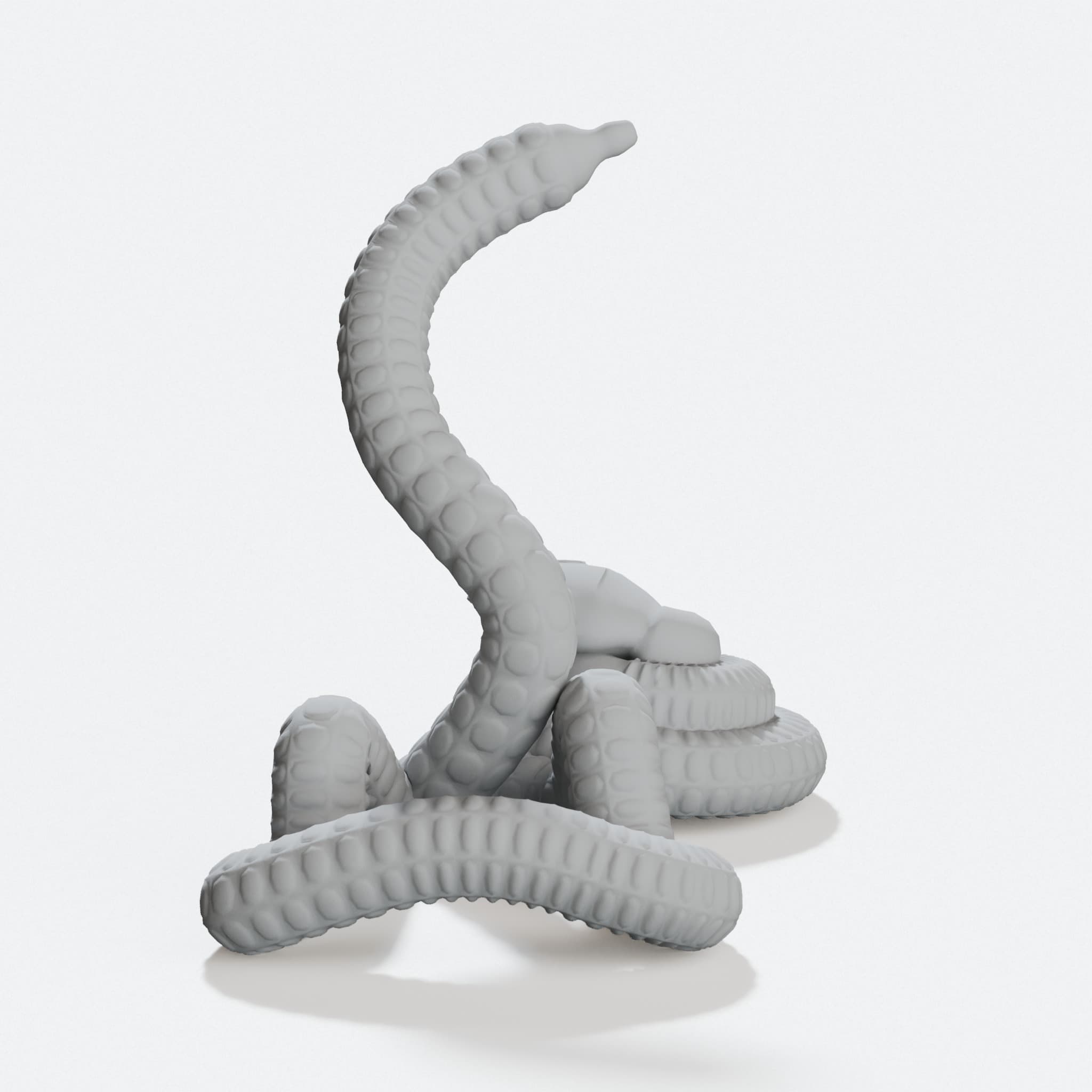 Compatible with iPhone Snake 3D Printed Phone Stand, hero tilt