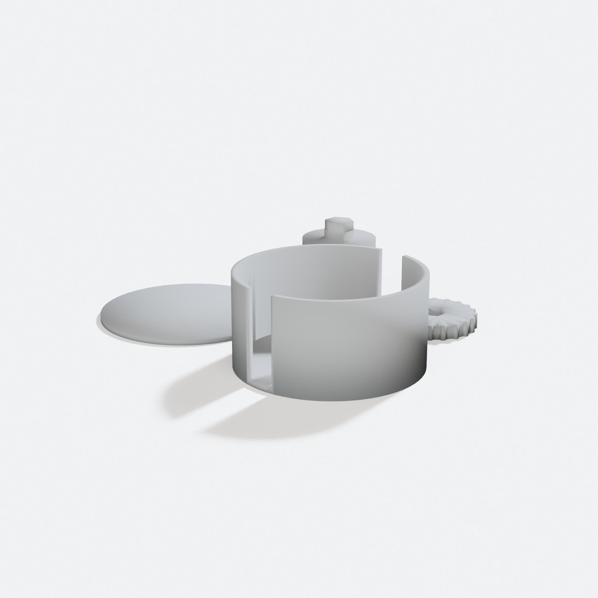 Cable Winder 3D Printed Organizer, turn three quarter