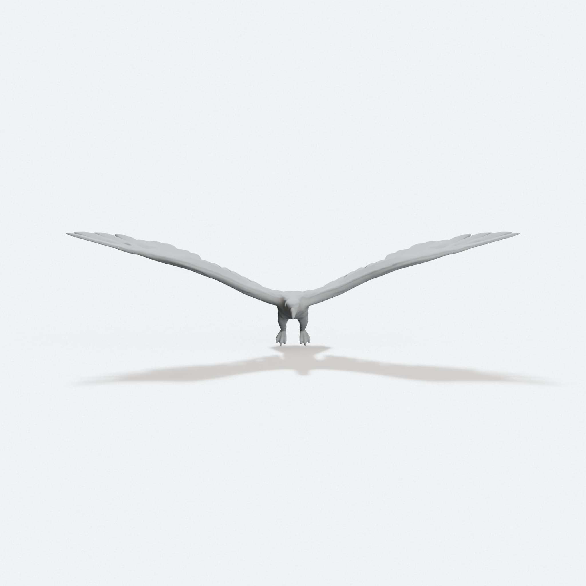 Flying Eagle 3D Printed Home Decor Sculpture, hero tilt