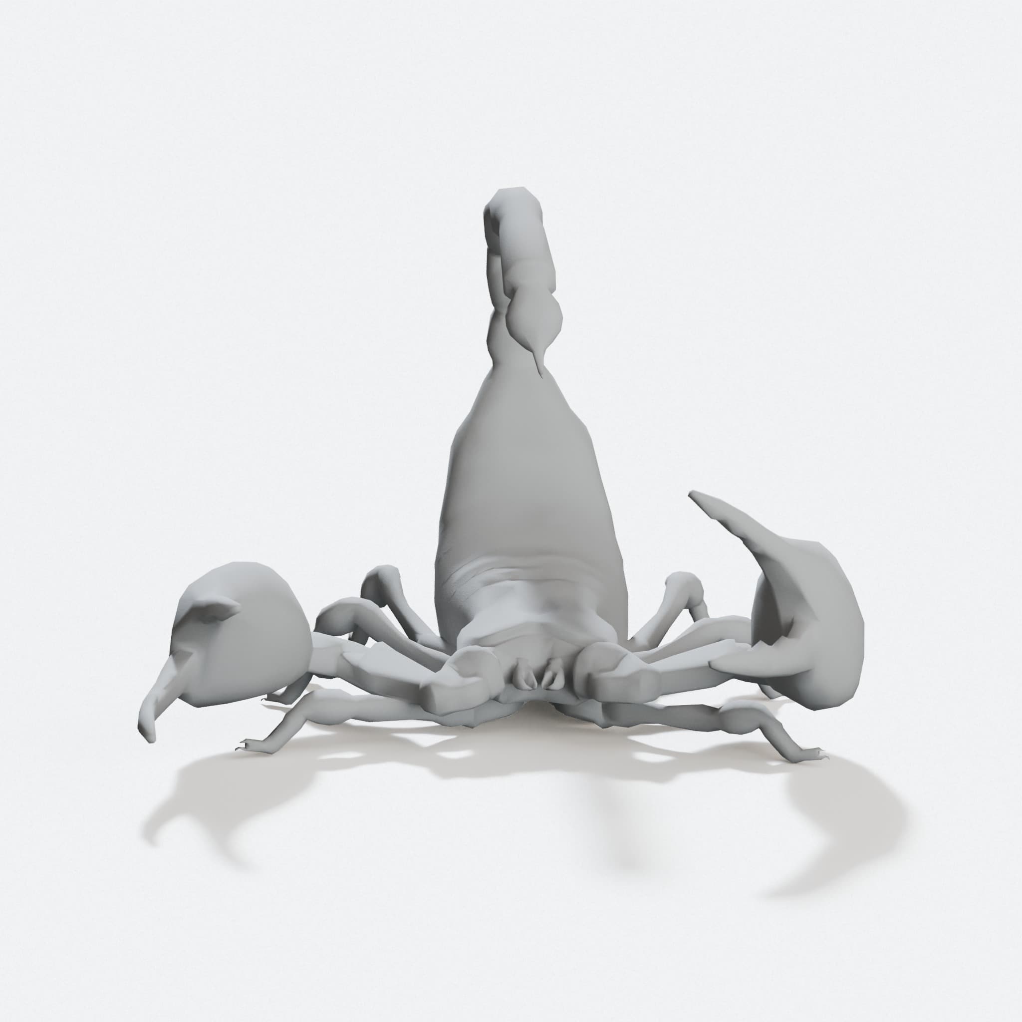 Black Scorpion 3D Printed Ornament, hero tilt