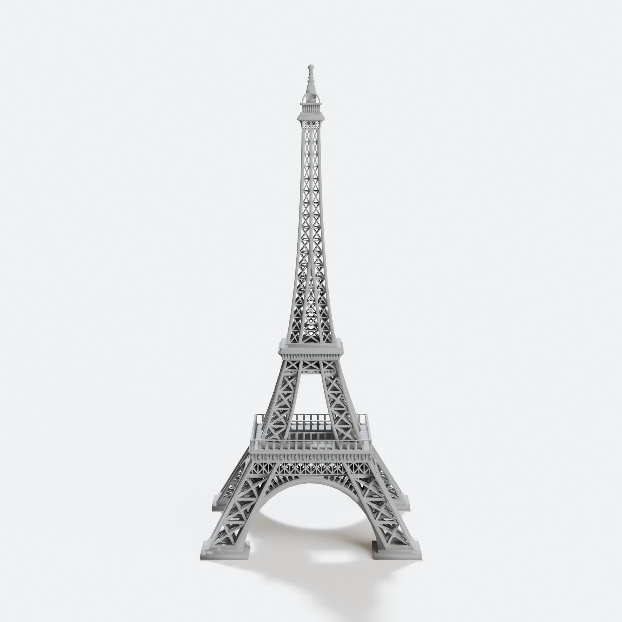 Eiffel Tower 3D Printed Home Decor Model, hero tilt