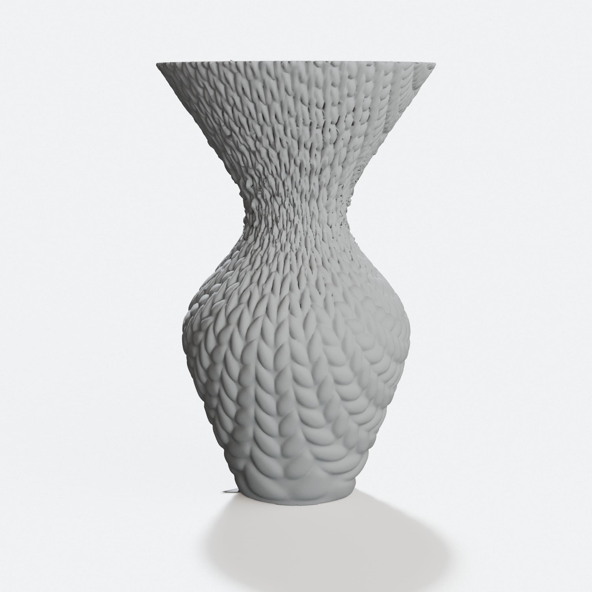 3D Printed Knitted Vase for Home Decor, hero tilt