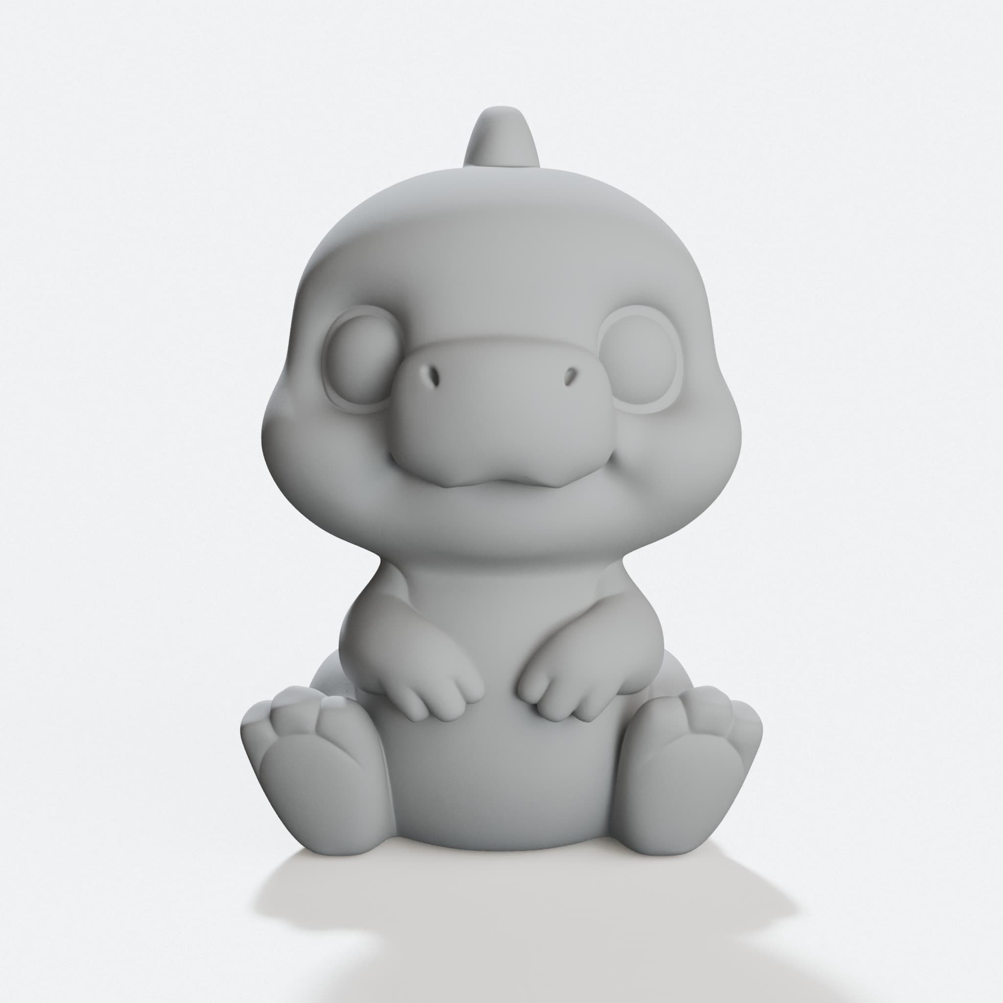 Cute Baby Dino 3D Printed Toy, hero tilt