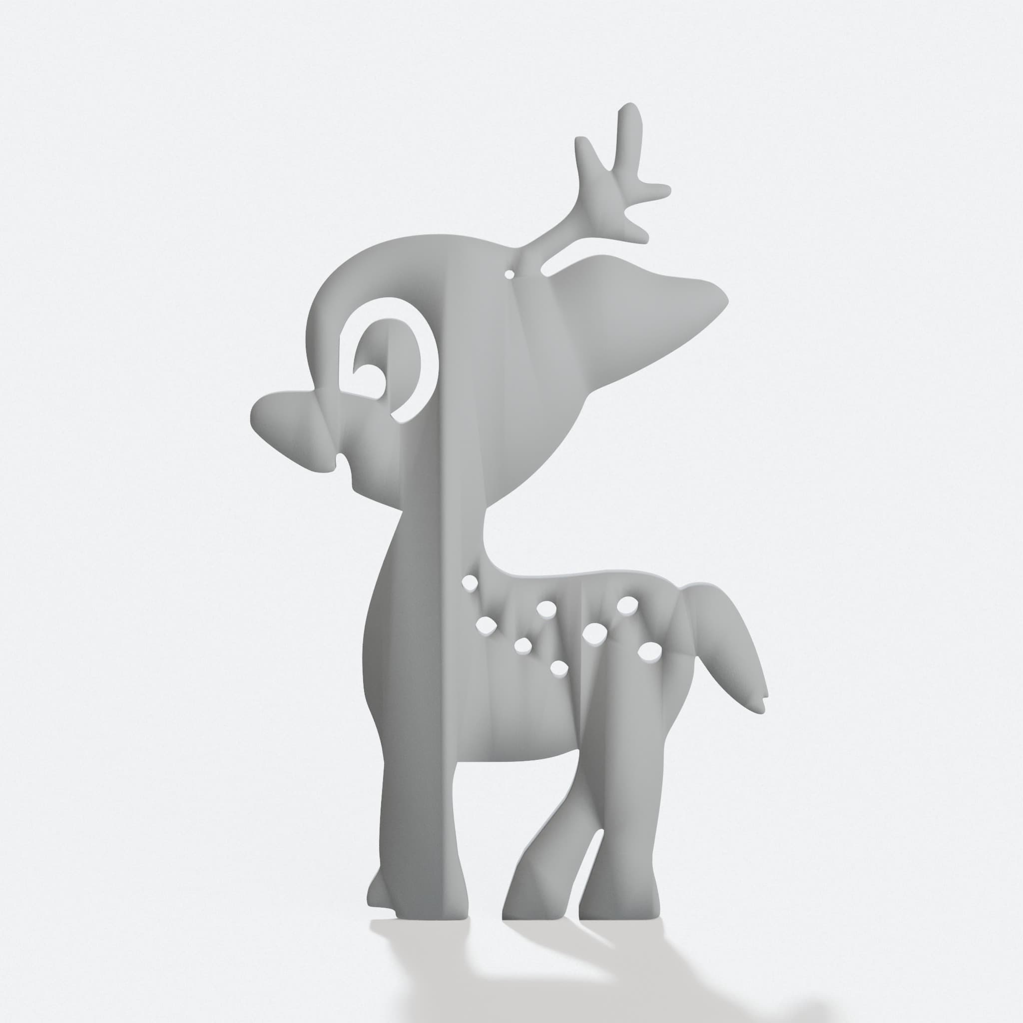 Christmas Tree Ornament - Cute Little Deer, hero tilt
