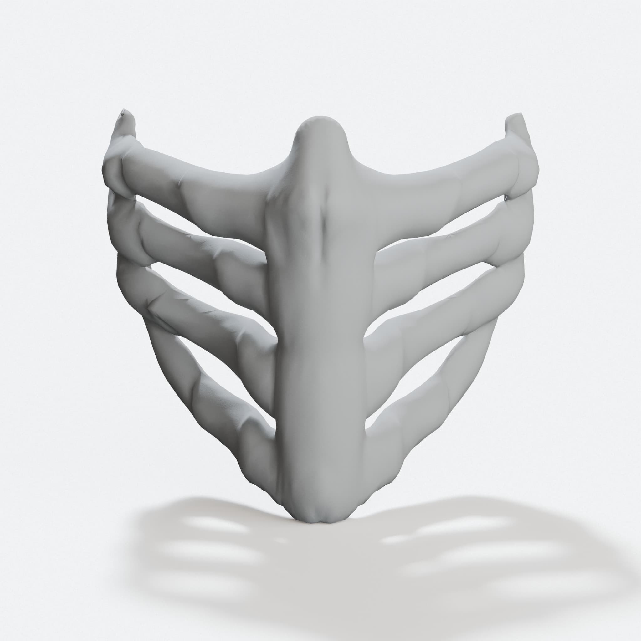 Scorpion Mask MKIX 3D Printed Toy, hero tilt