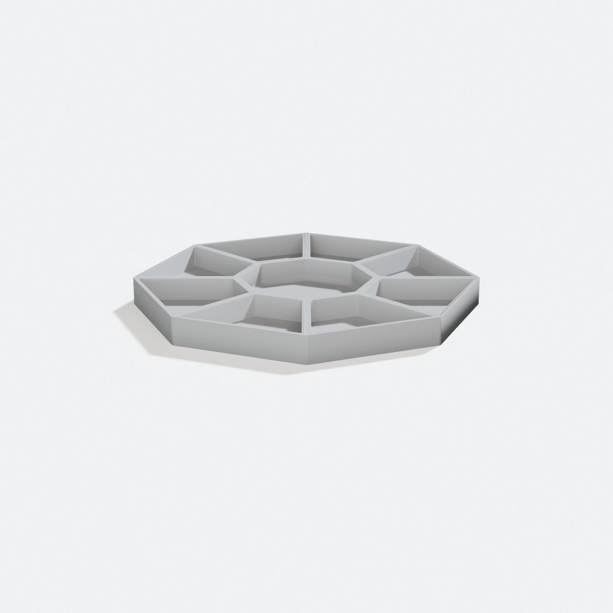 Color Palette Mixer, 3D Printed Kitchen Accessory, turn three quarter