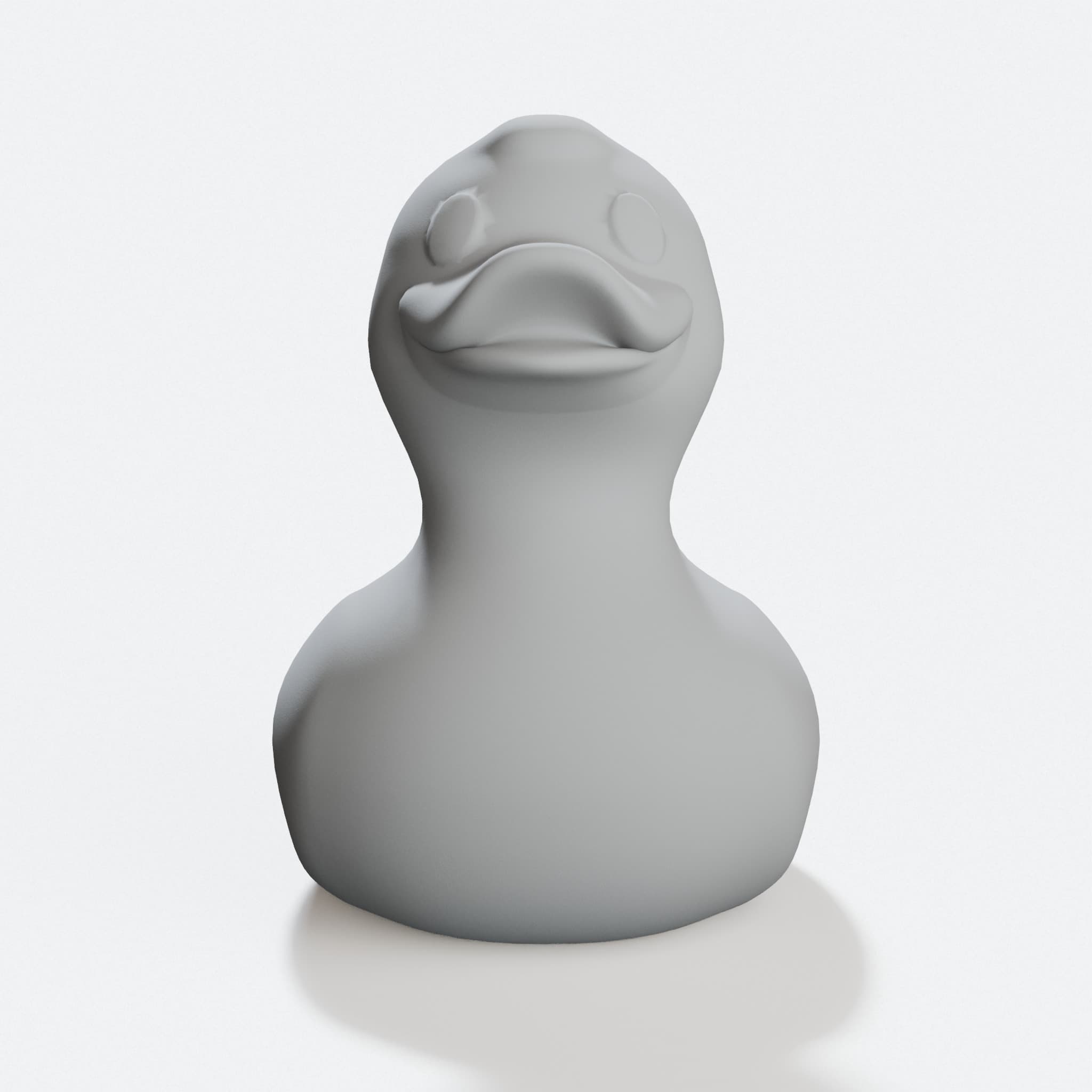 3D Printed Rubber Duck with Flat Bottom, hero tilt