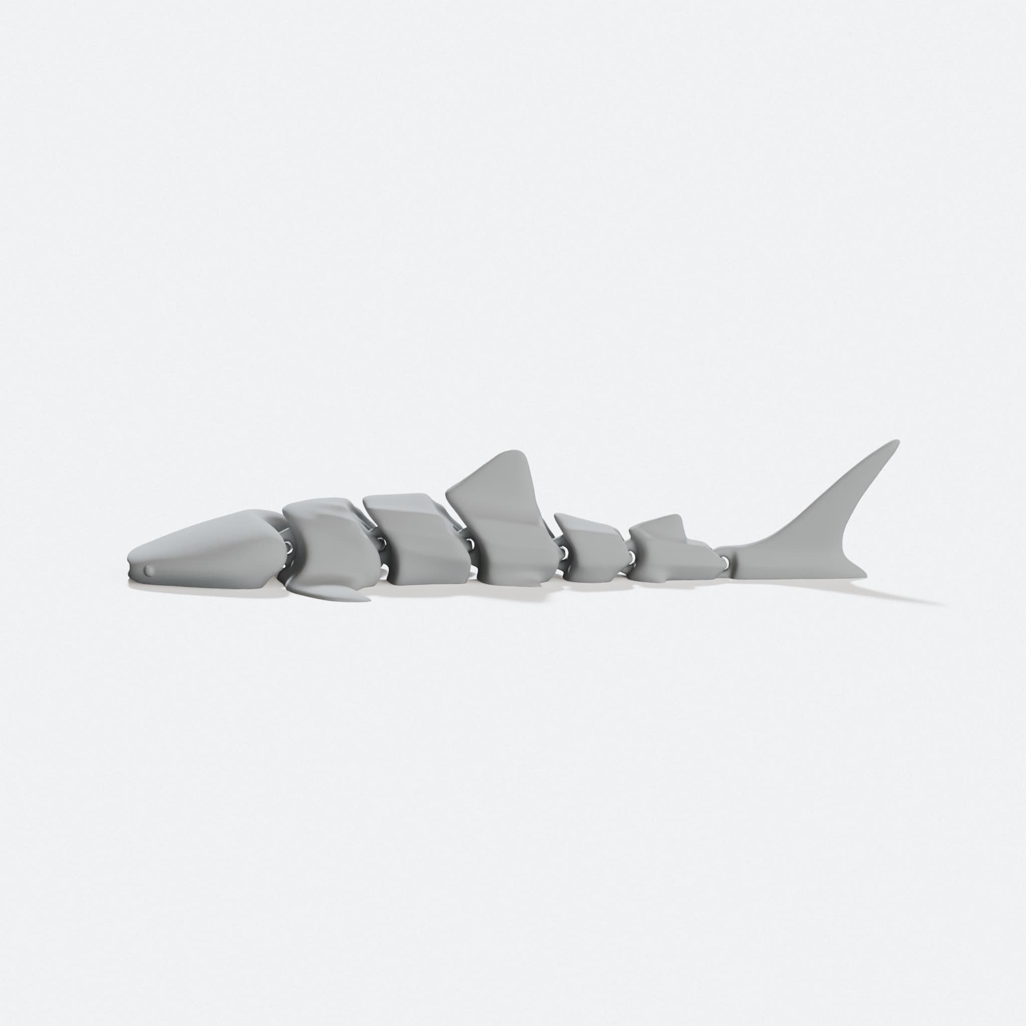 Articulated Whale Shark 3D Printed Toy, hero tilt