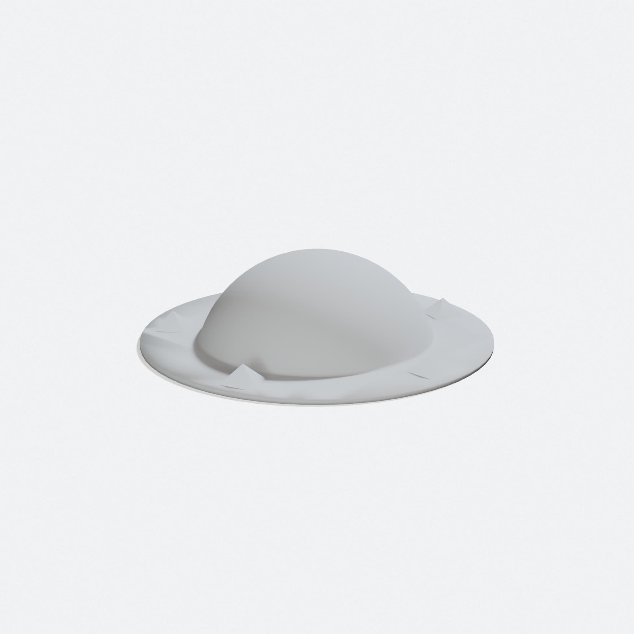 Viking Shield Boss 3D Printed Toy for Costume Play, turn three quarter