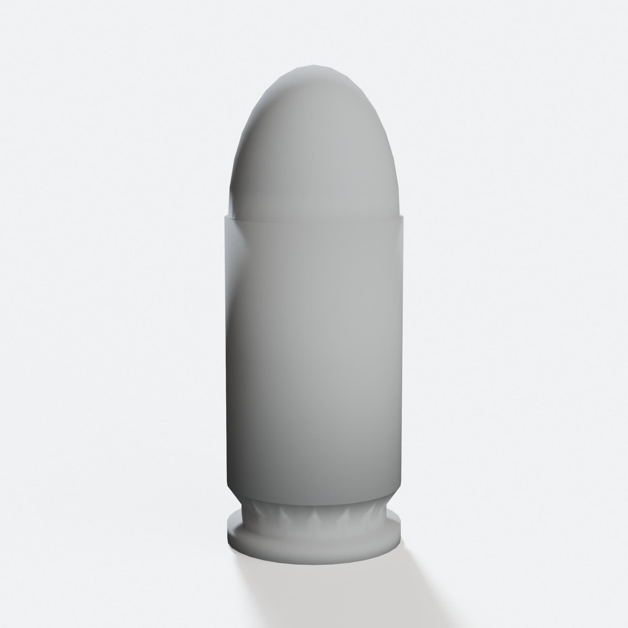 3D Printed .45 Bullet Replica Desk Accessory, hero tilt