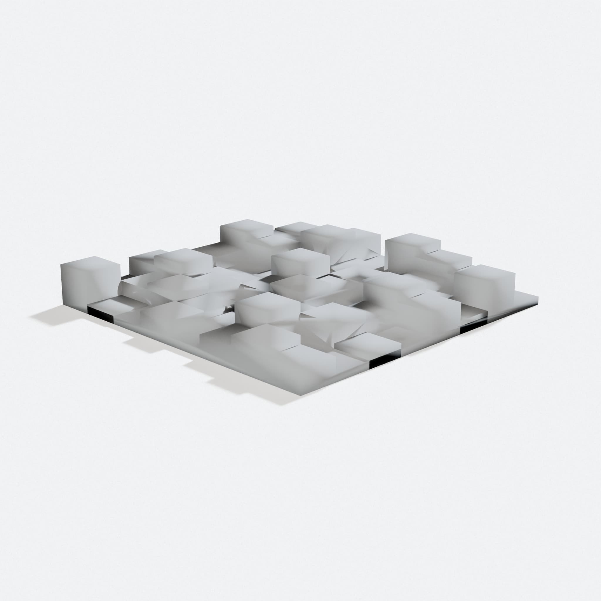 ReMix Sound Insulation Panel 3D Printed Home Decor, turn three quarter