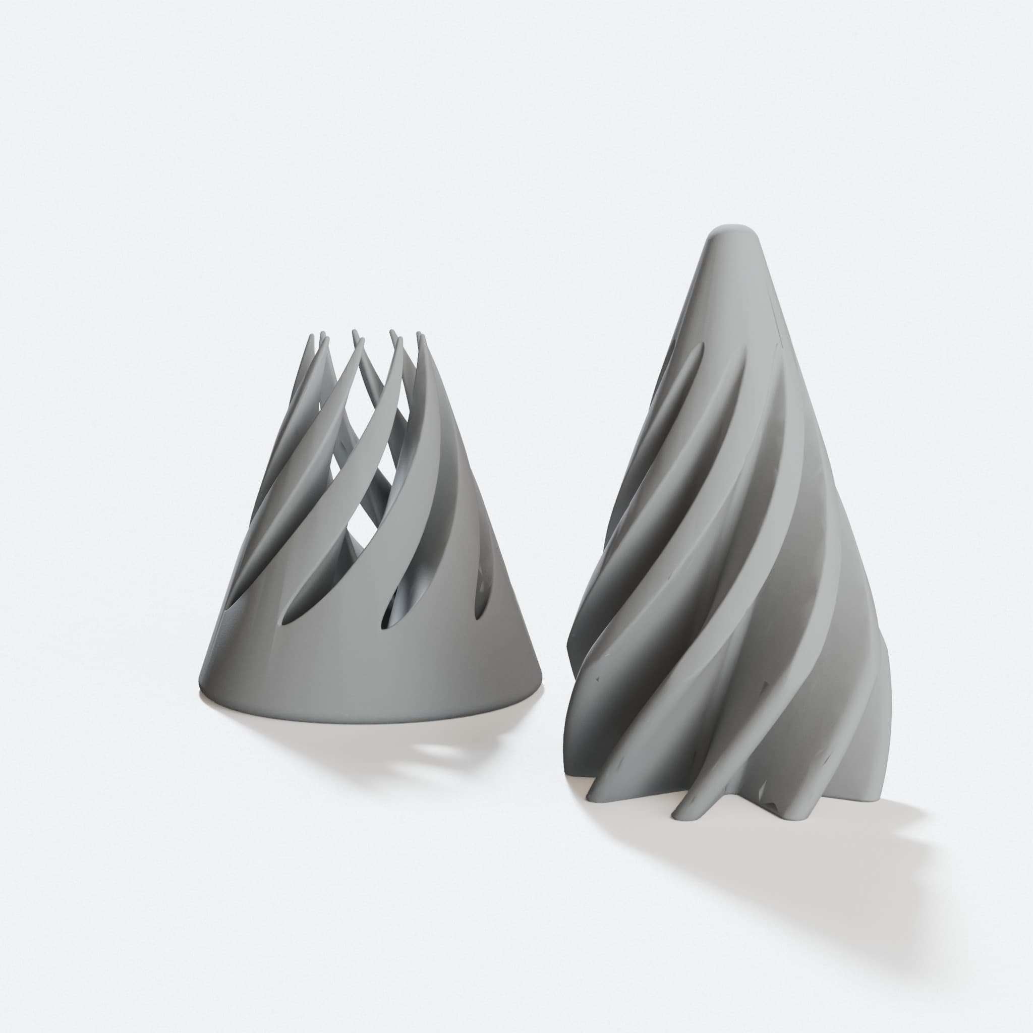 Spiral Fidget 3D Printed Toy, hero tilt
