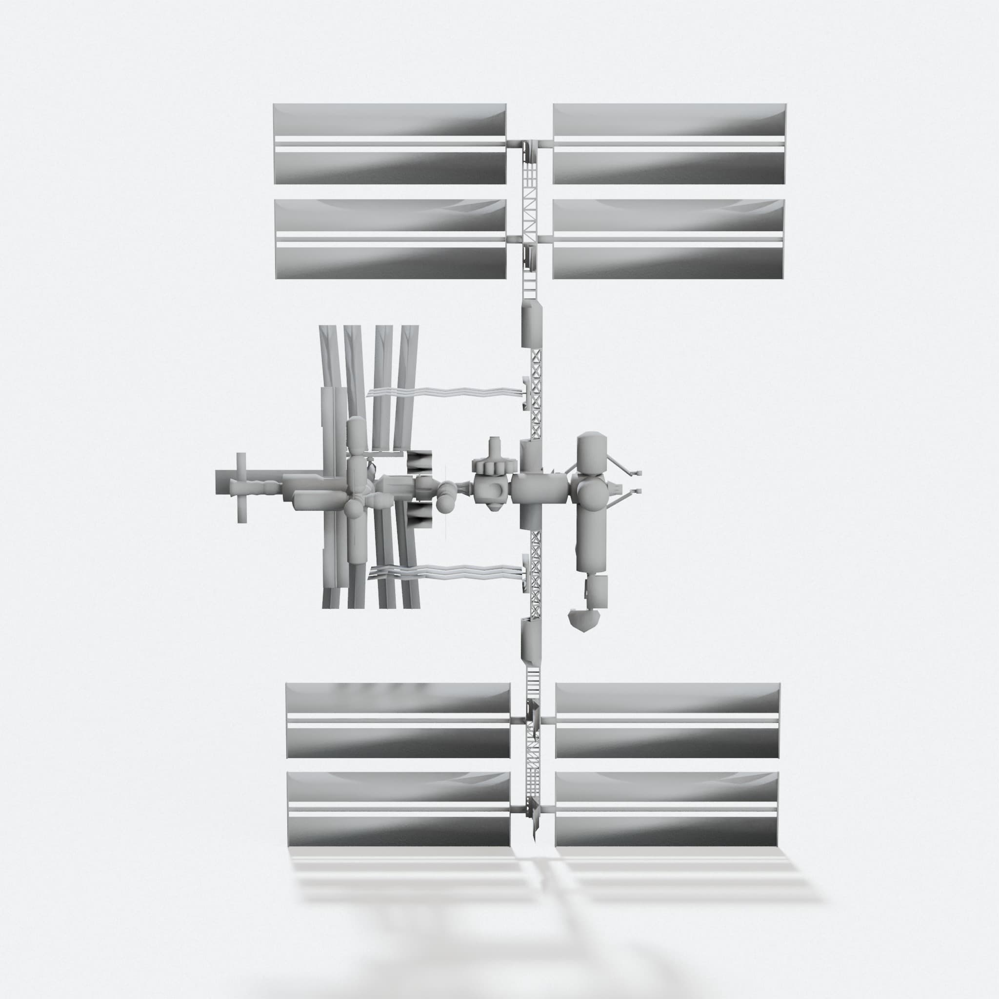 International Space Station 1:100 Scale Model - 3D Print Files, hero tilt