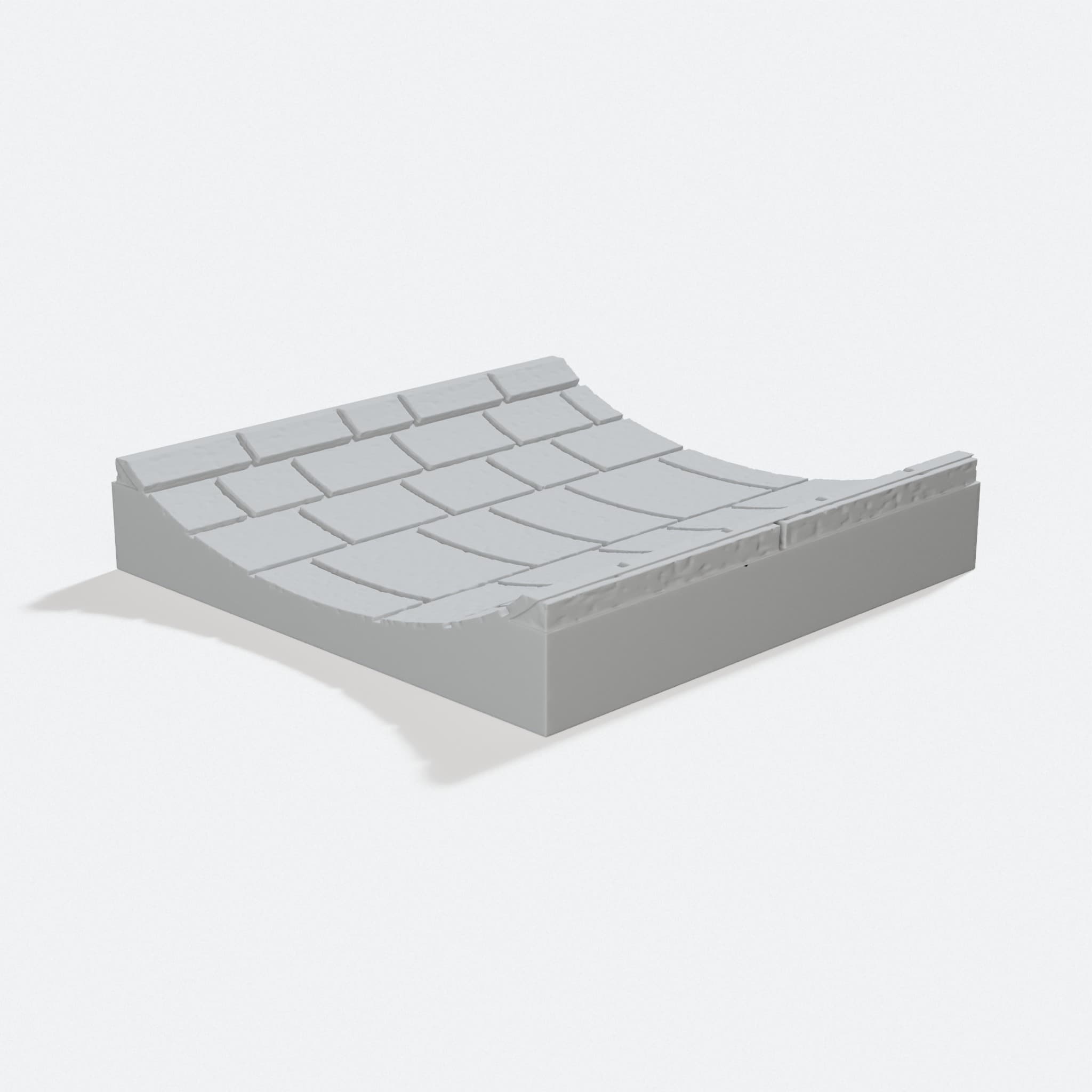 OpenForge Sewer Straight Sluice Tile Set, turn three quarter