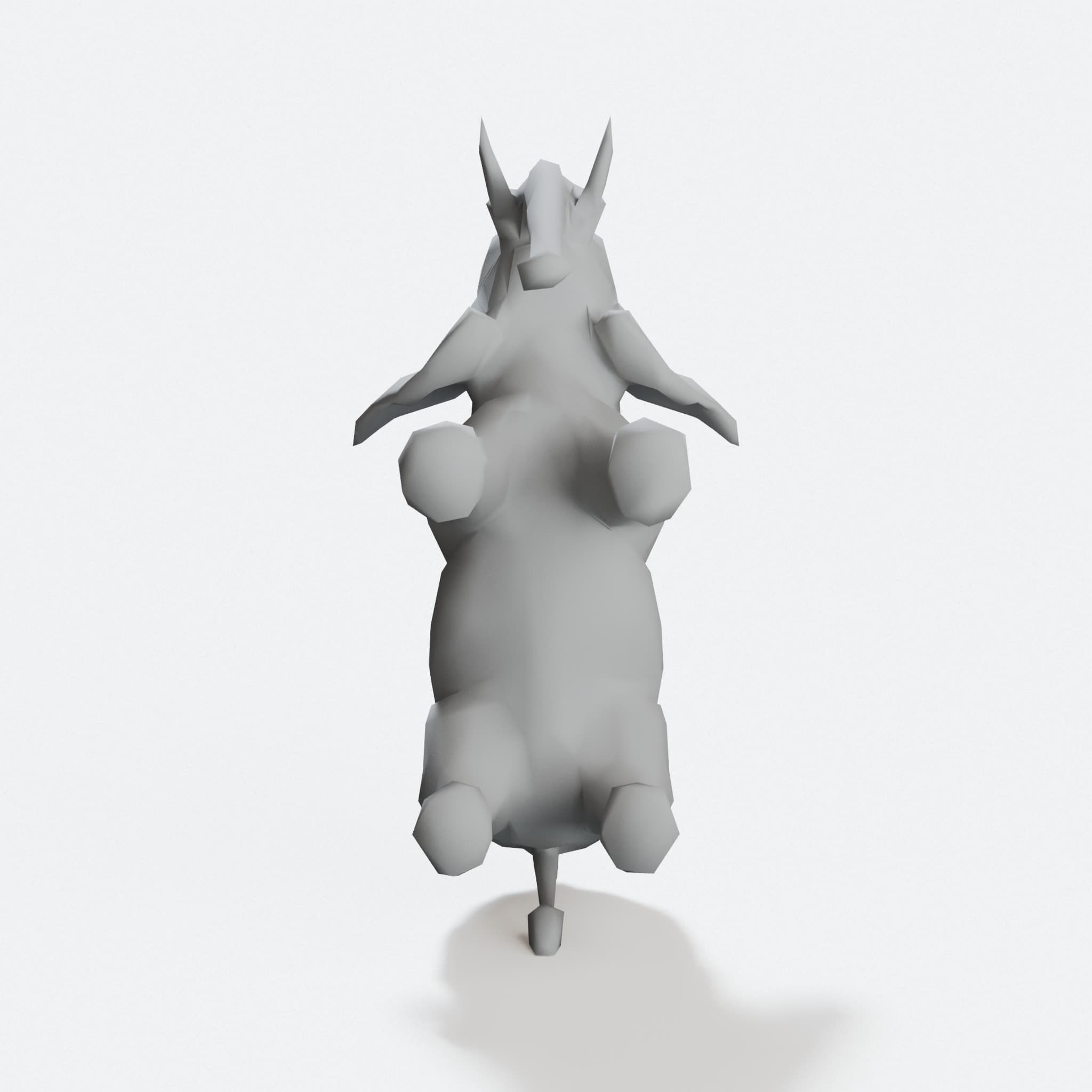 Low Poly Elephant 3D Printed Home Decor, hero tilt