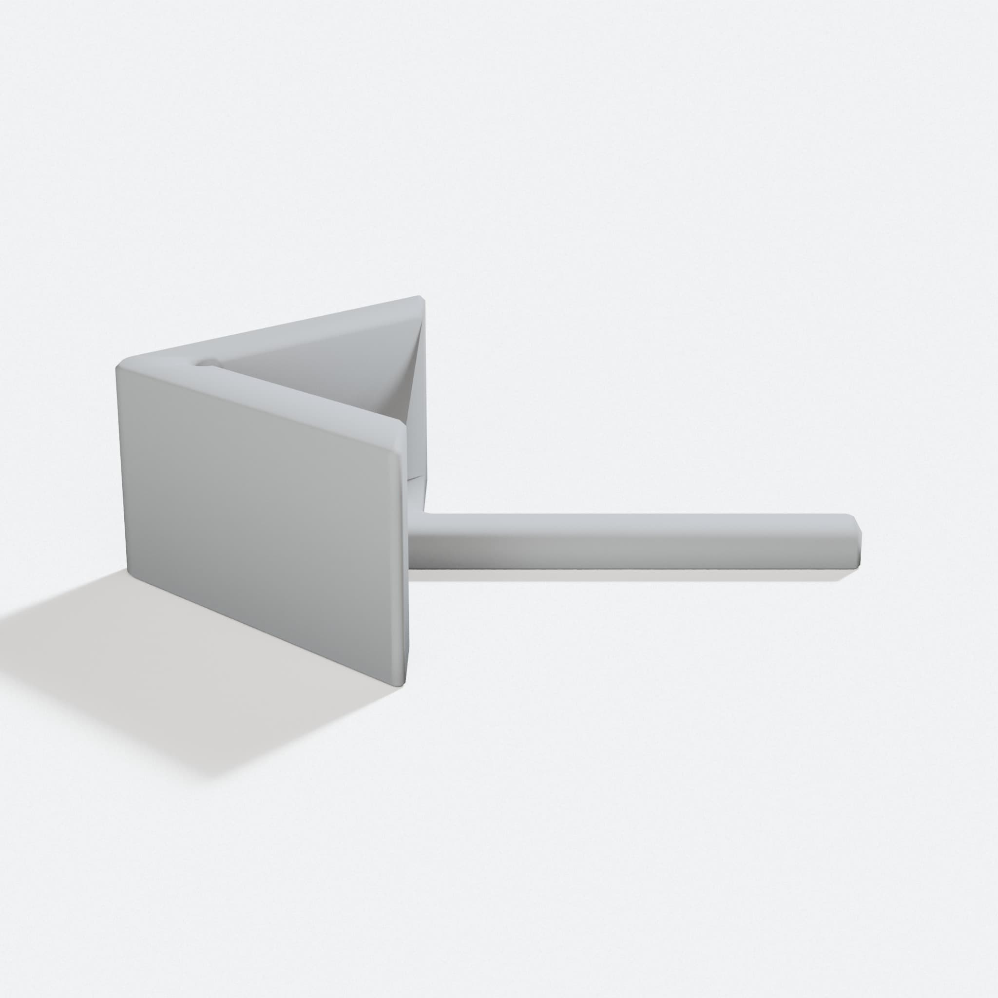 Zentrumswinkel Center Finder 3D Printed Workshop Tool, turn three quarter