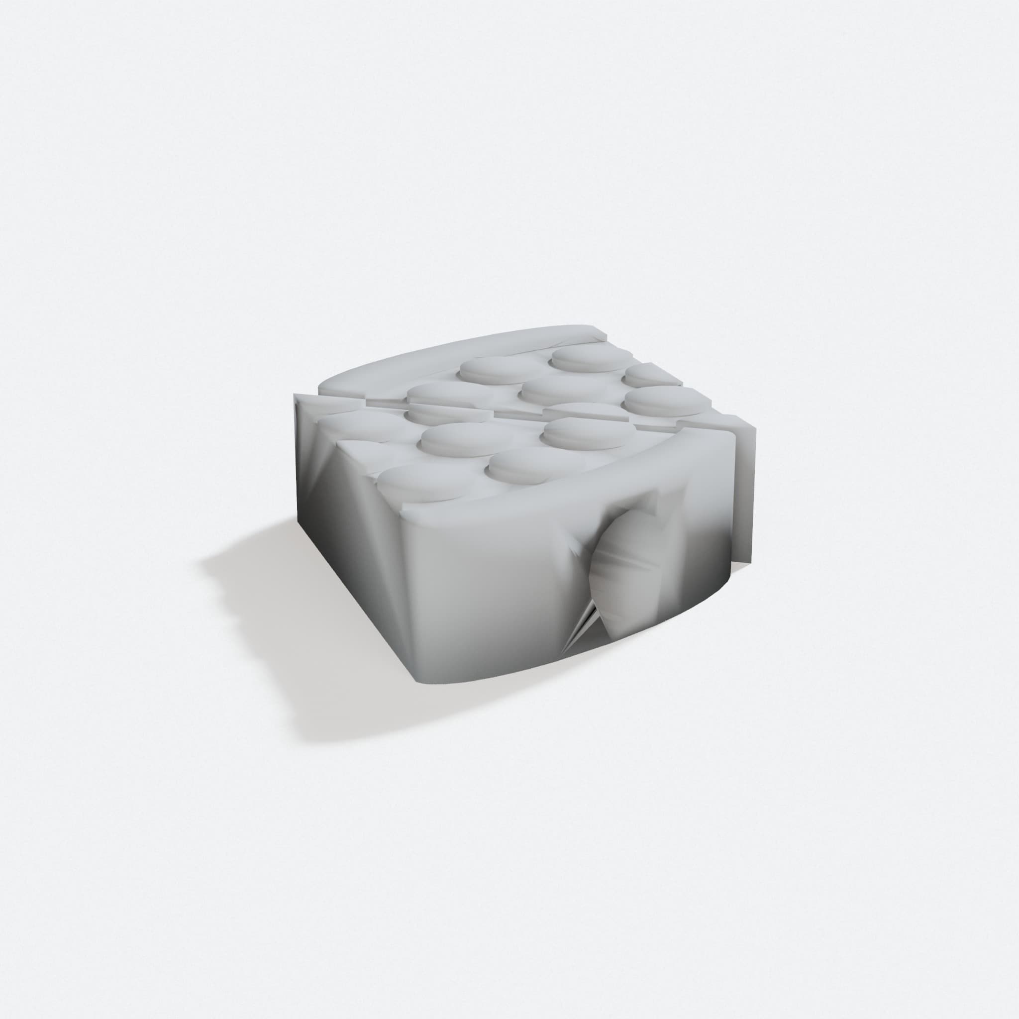 Pizza Valve Cap for Car Tire - 3D Printed, turn three quarter