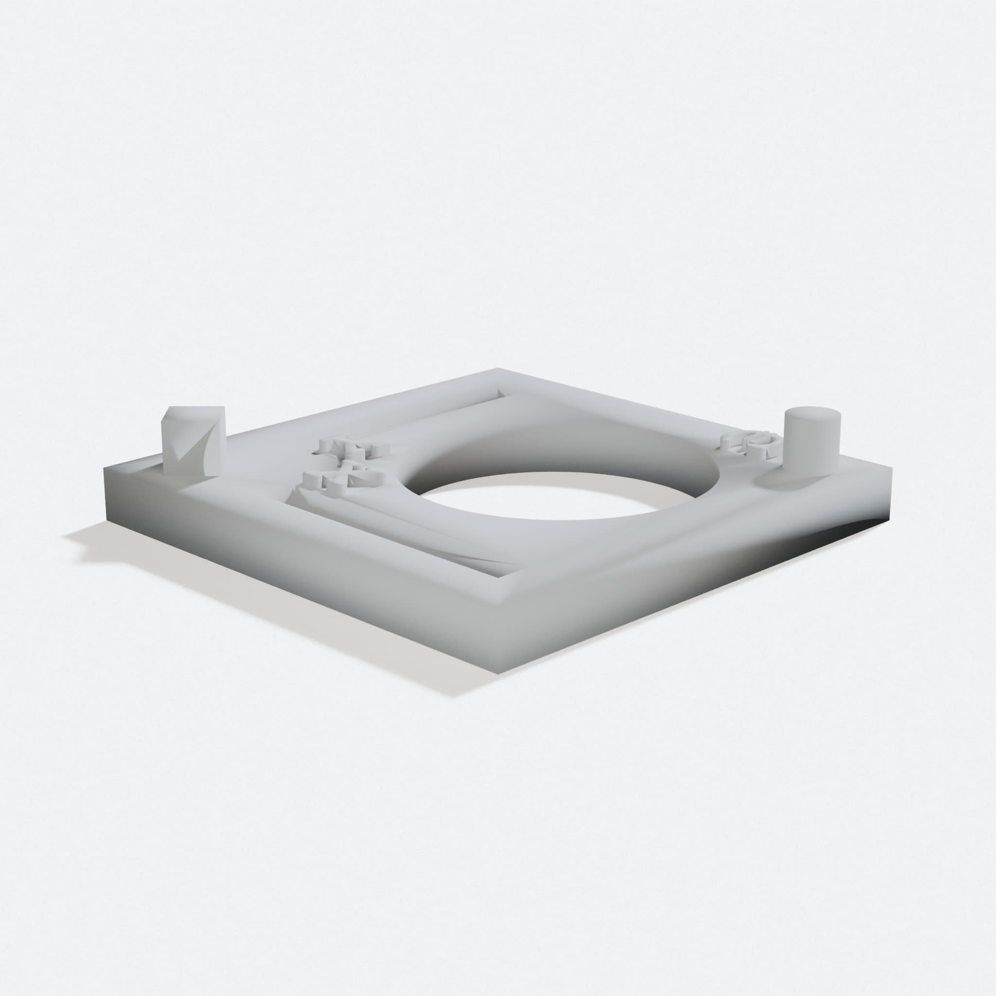 Euro XY Calibration Test for 3D Printers, turn three quarter