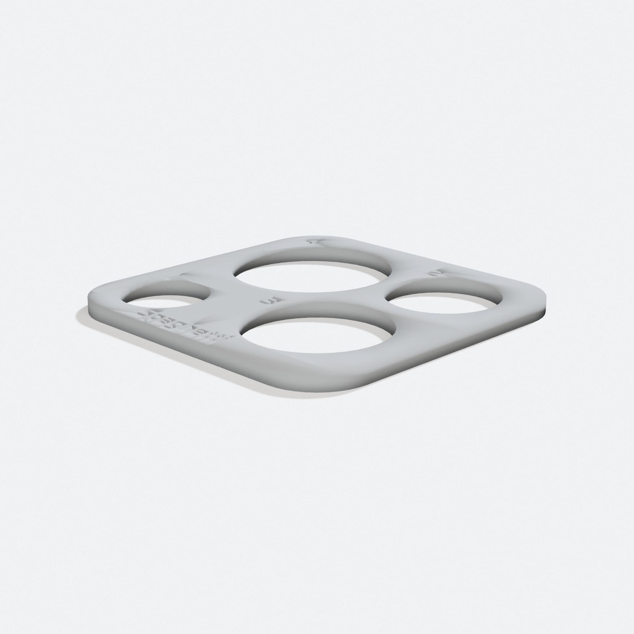 3D Printed Spaghetti Measuring Tool for Kitchen, turn three quarter
