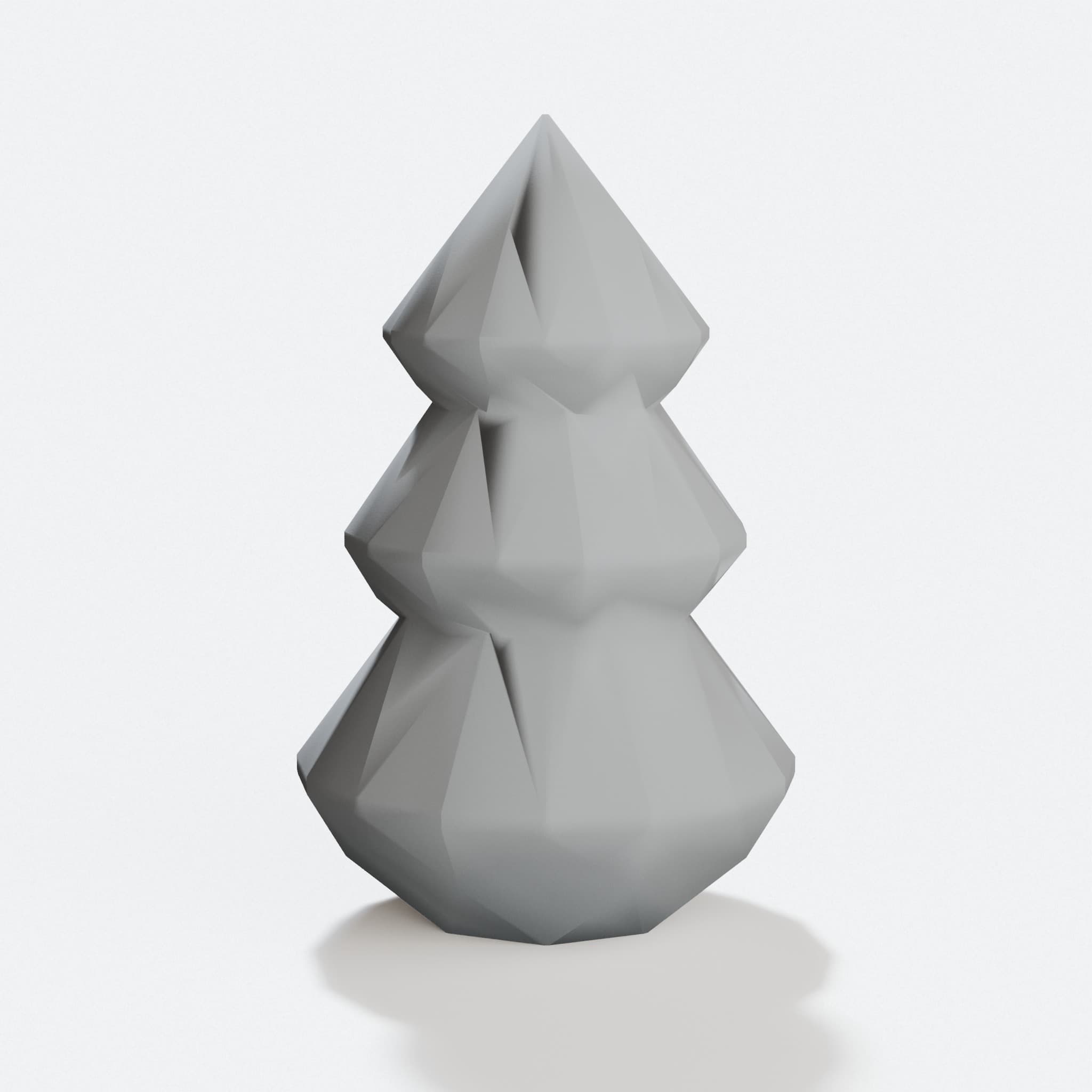 Diamond Tree 3D Printed Ornament, hero tilt