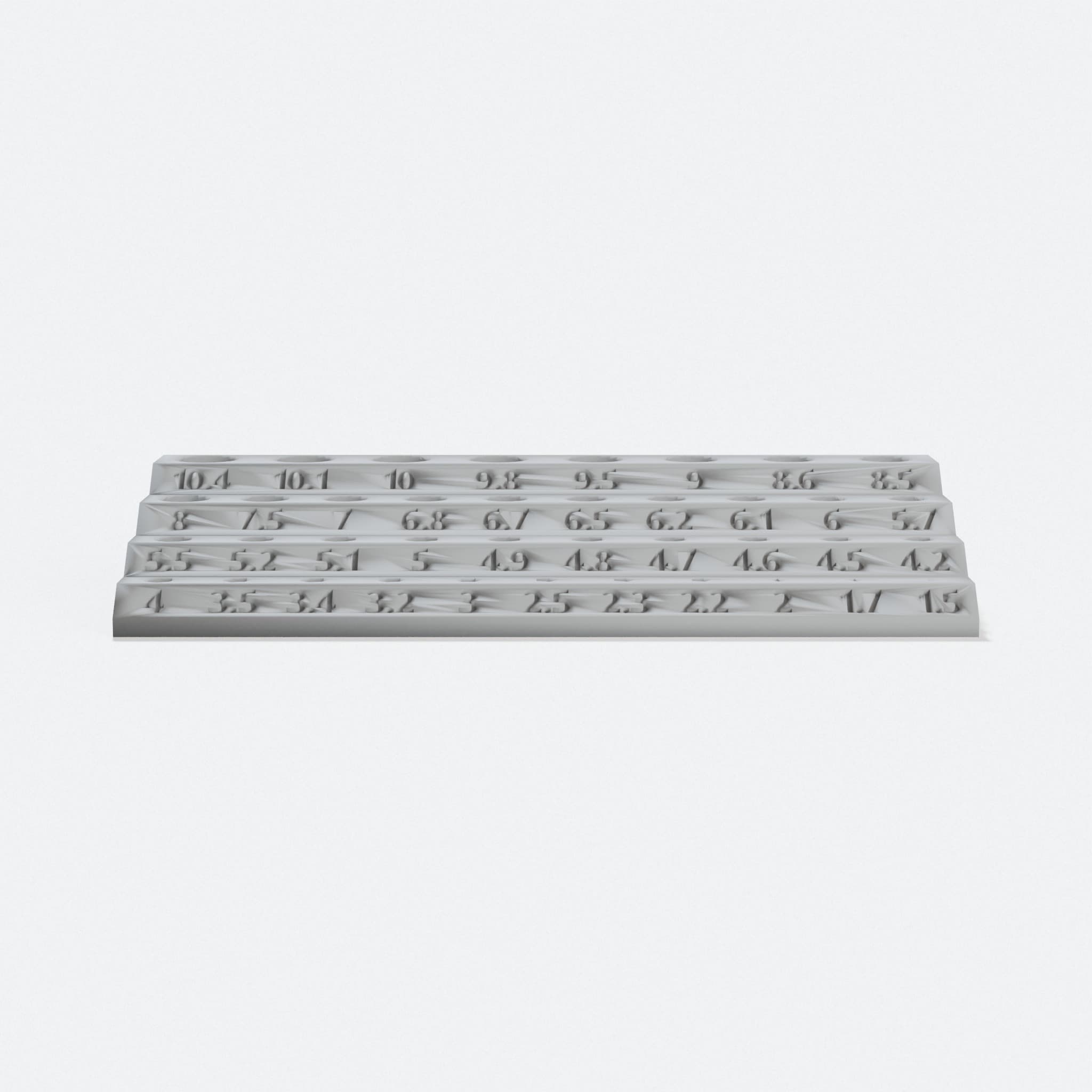 Parametric Drill Bit Stand - 3D Printed Workshop Tool, hero tilt