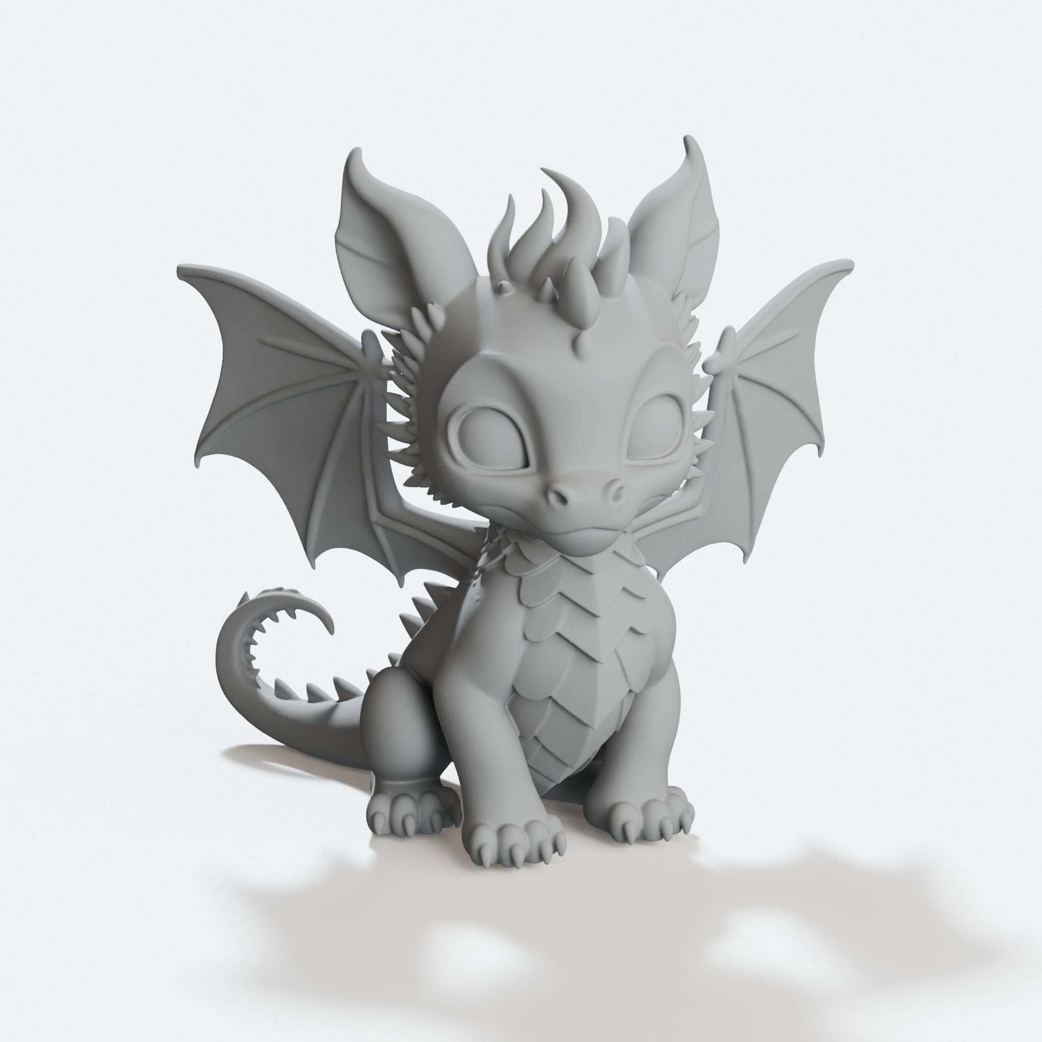 Dragao 3D Printed Dragon Home Decor Statue, hero tilt