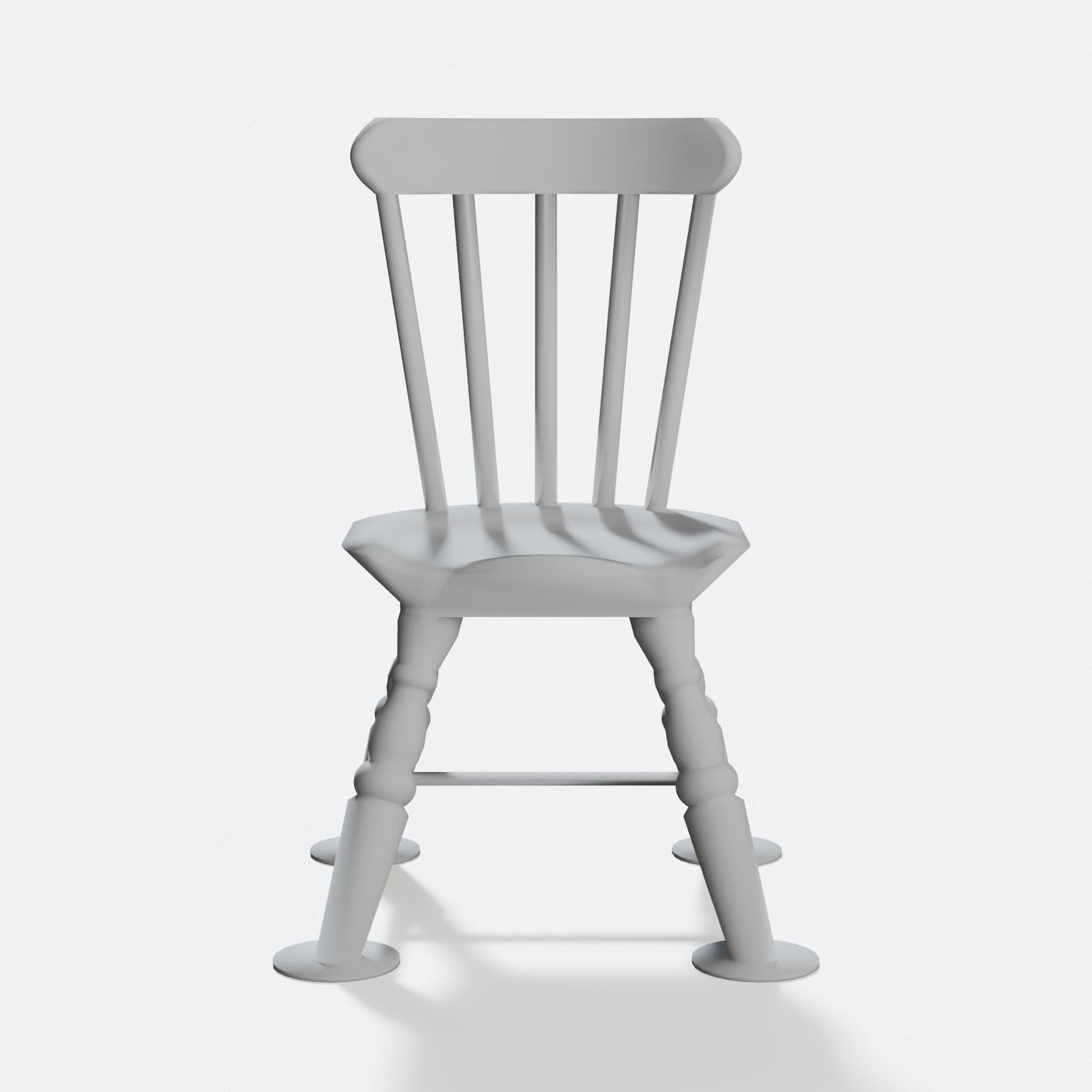 1:24 Scale Windsor Chairs – 3D Printed Dollhouse Furniture Set, hero tilt