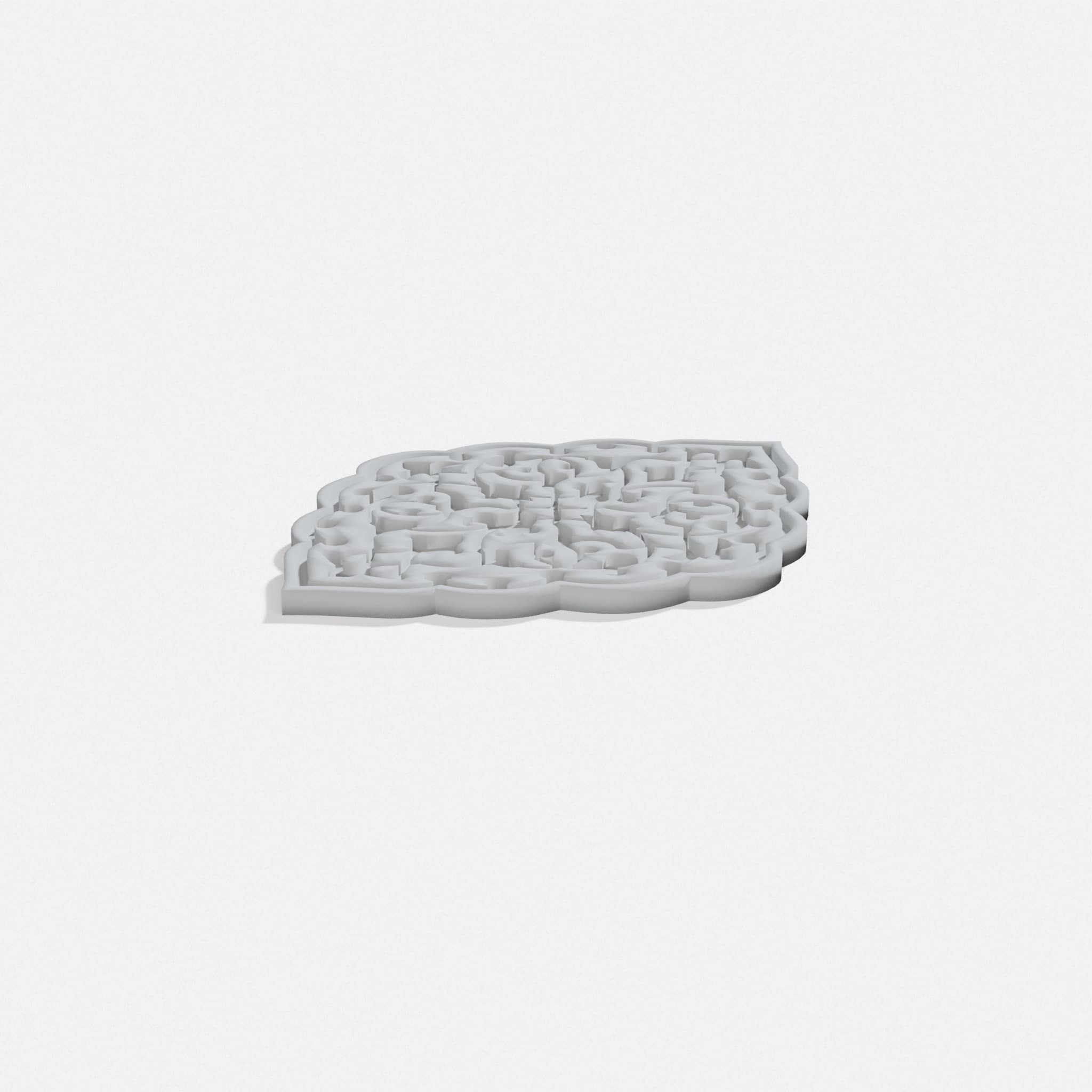 3D Printed Leather Stamp for Workshop Tools, turn three quarter