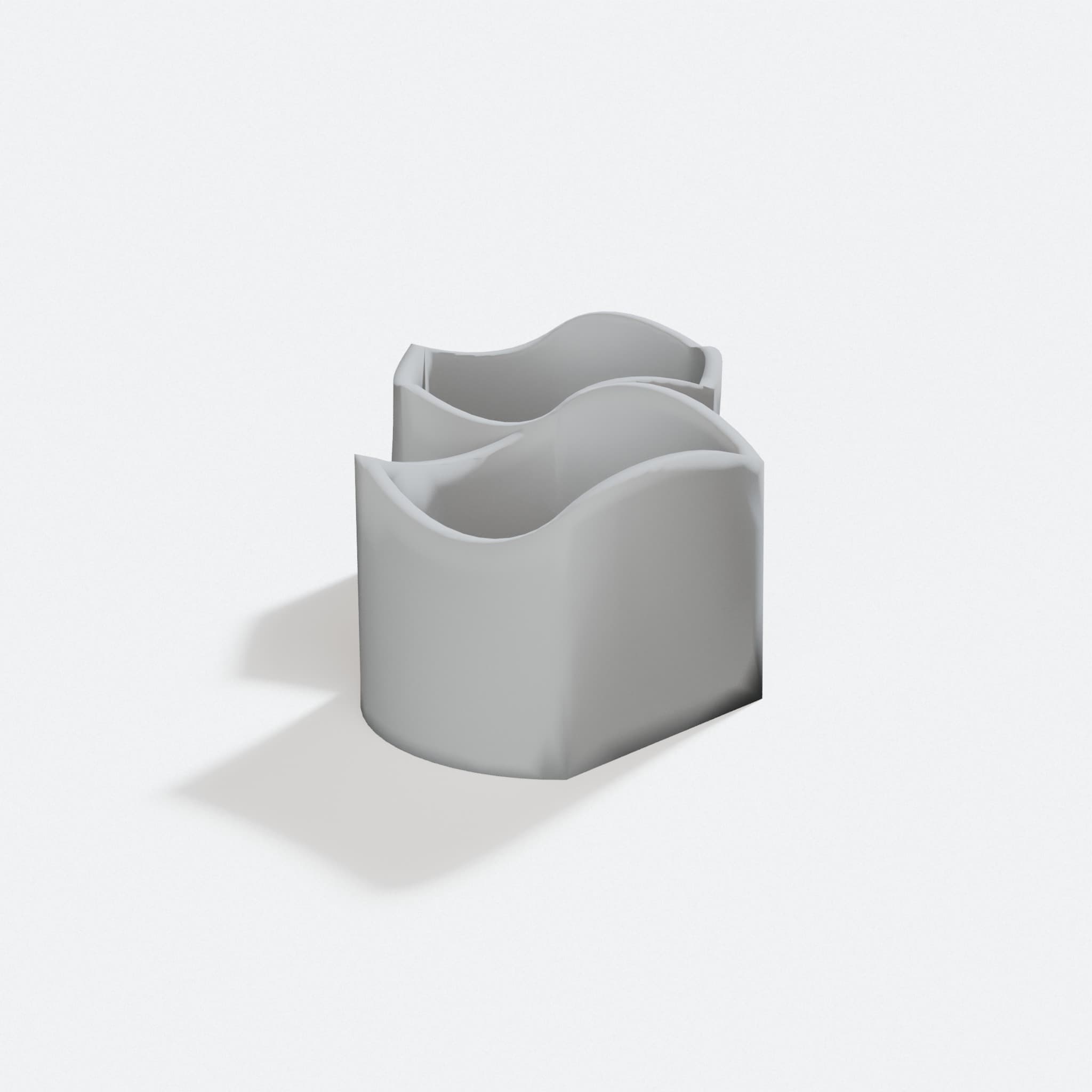3D Printed Ambiguous Cylinder Illusion Toy, turn three quarter