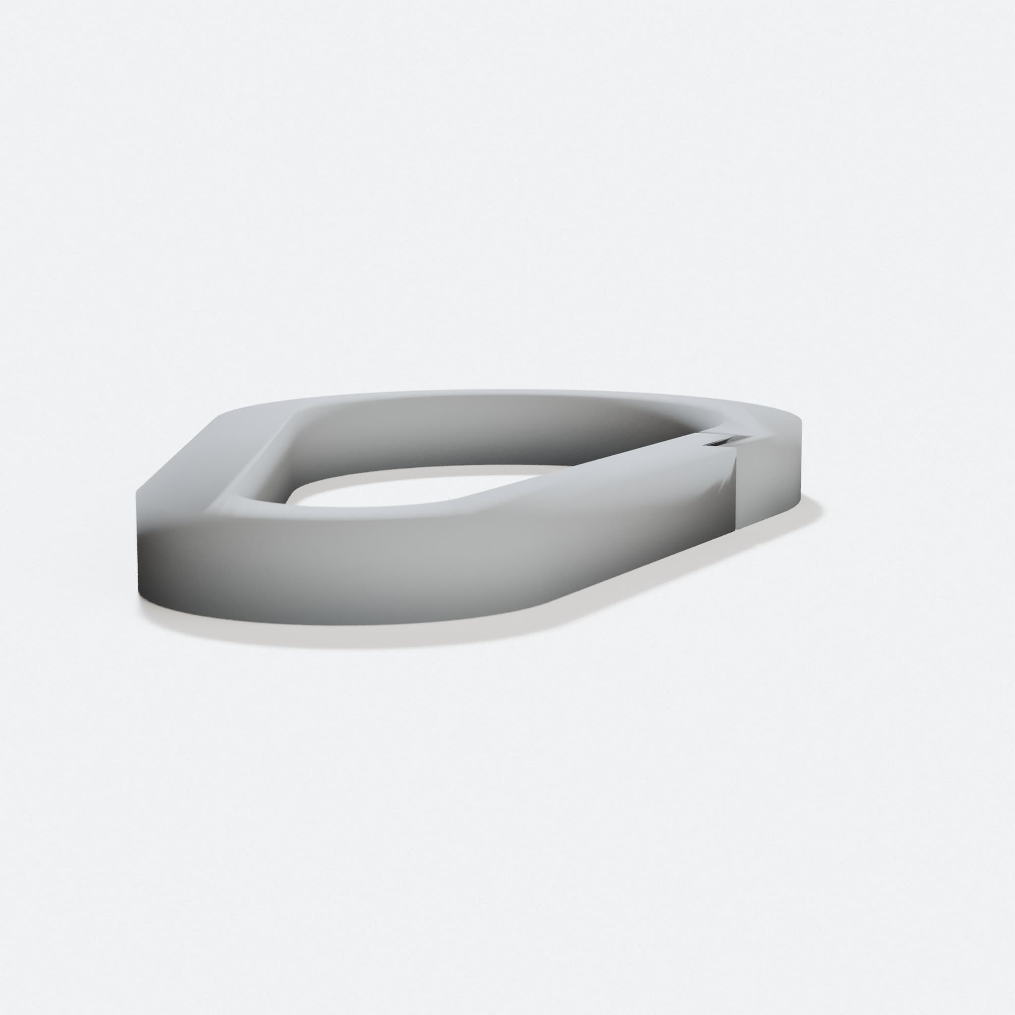 Carabiner V2 3D-Printed Keychain Clip, hero tilt