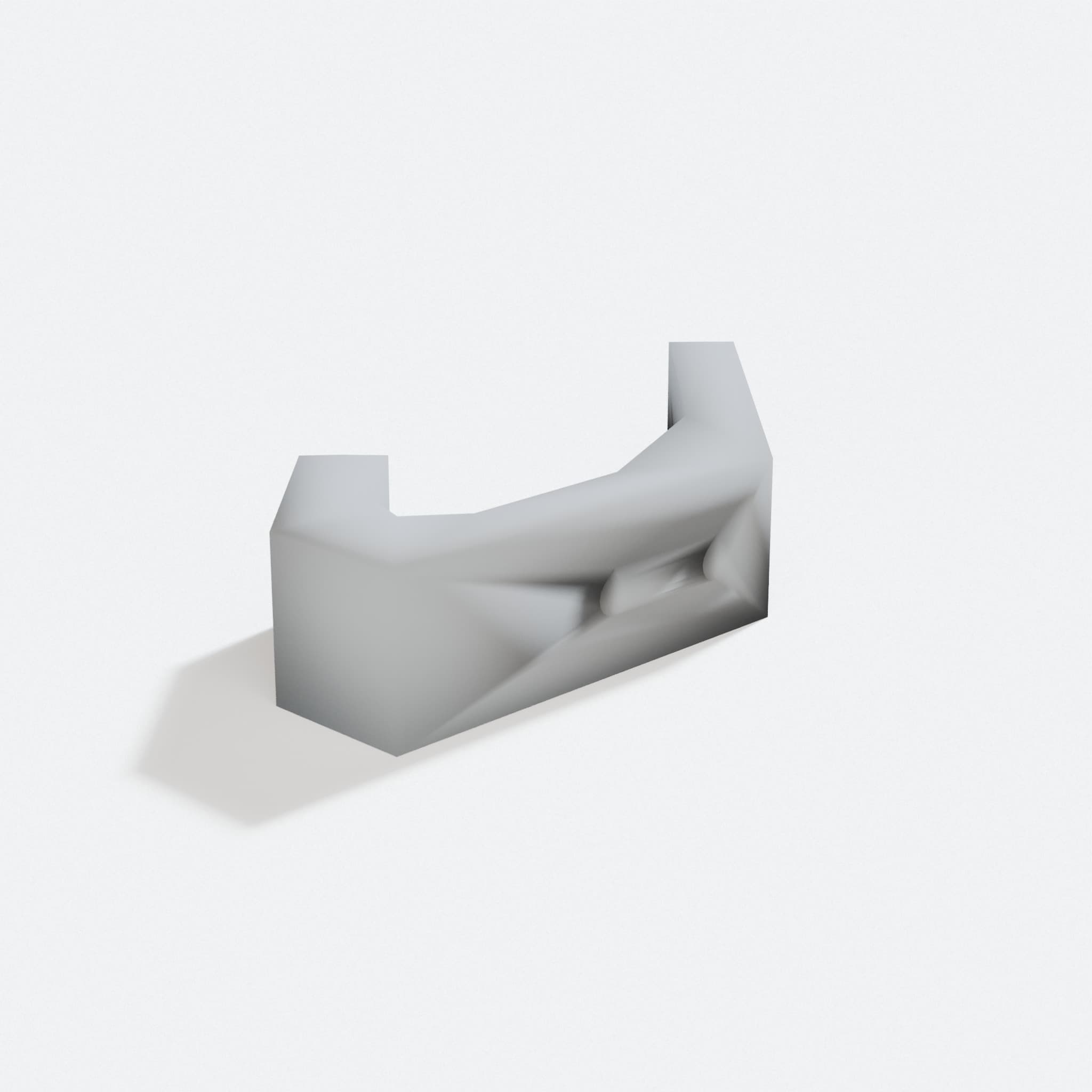 3D Printed Coat Hook - Functional Home Decor, turn three quarter