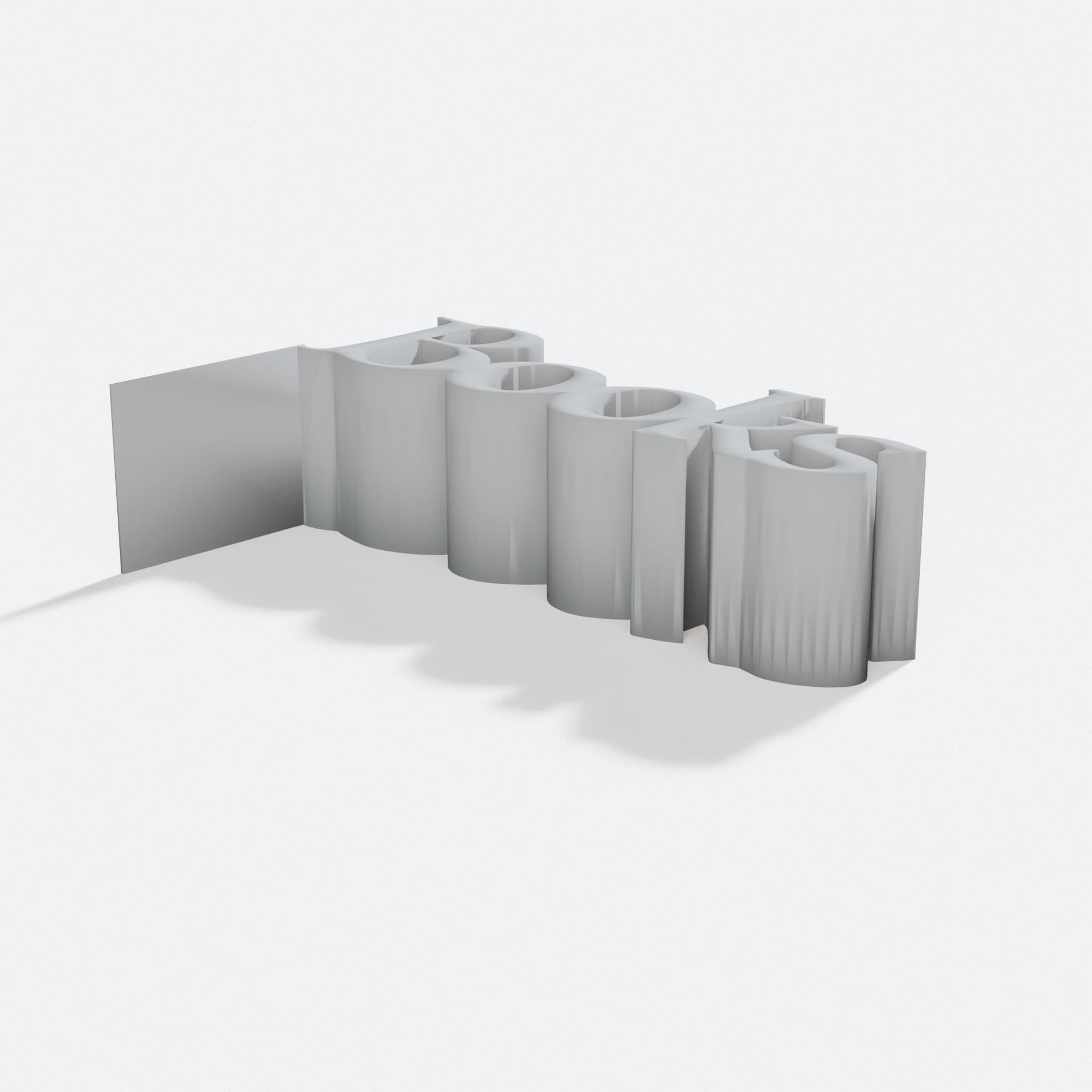 3D Printed Bookstand for Desk and Office, turn three quarter
