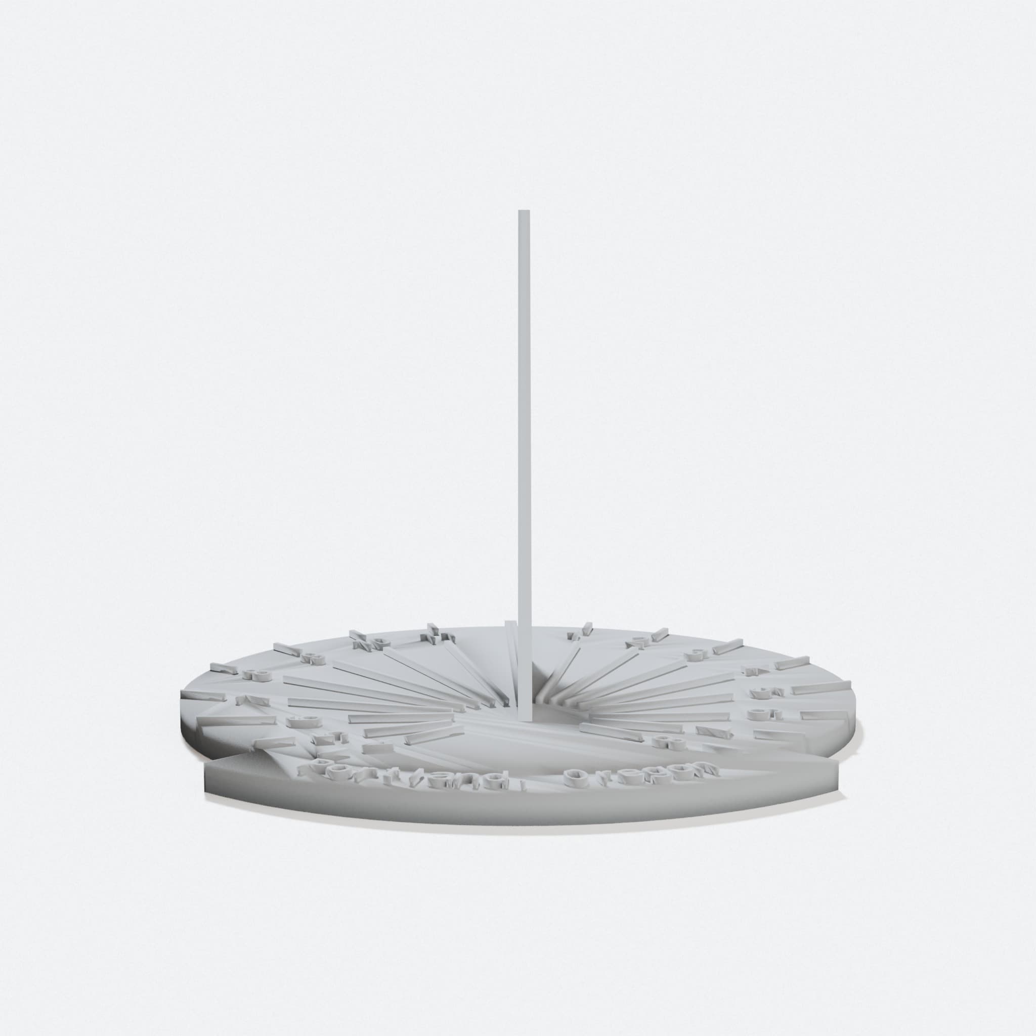 Customizable Sundial 3D-Printed Outdoor Gear, hero tilt