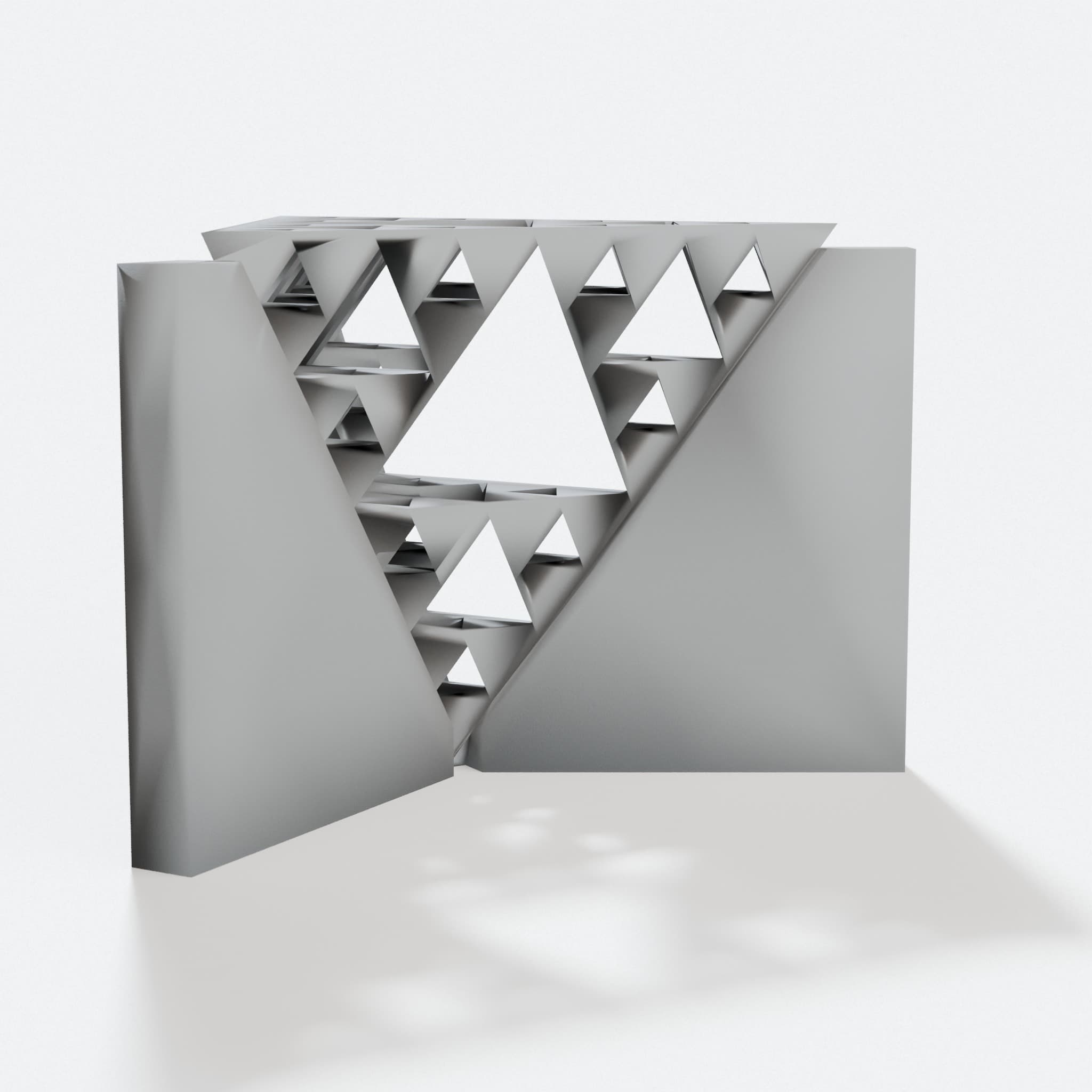 Sierpinski Tetrahedron Math Art Sculpture, hero tilt