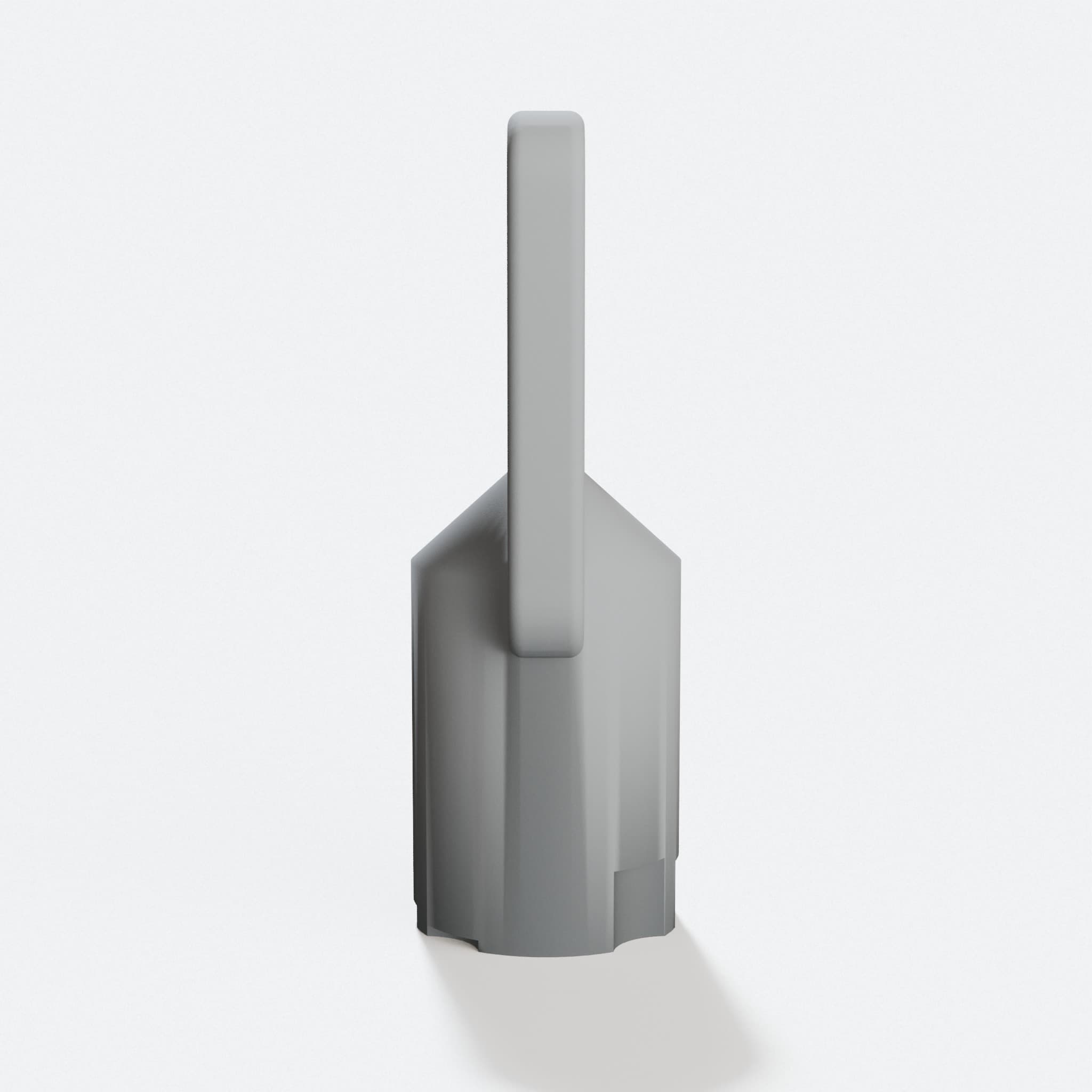 Customizable Tubular Key 3D Print, hero tilt