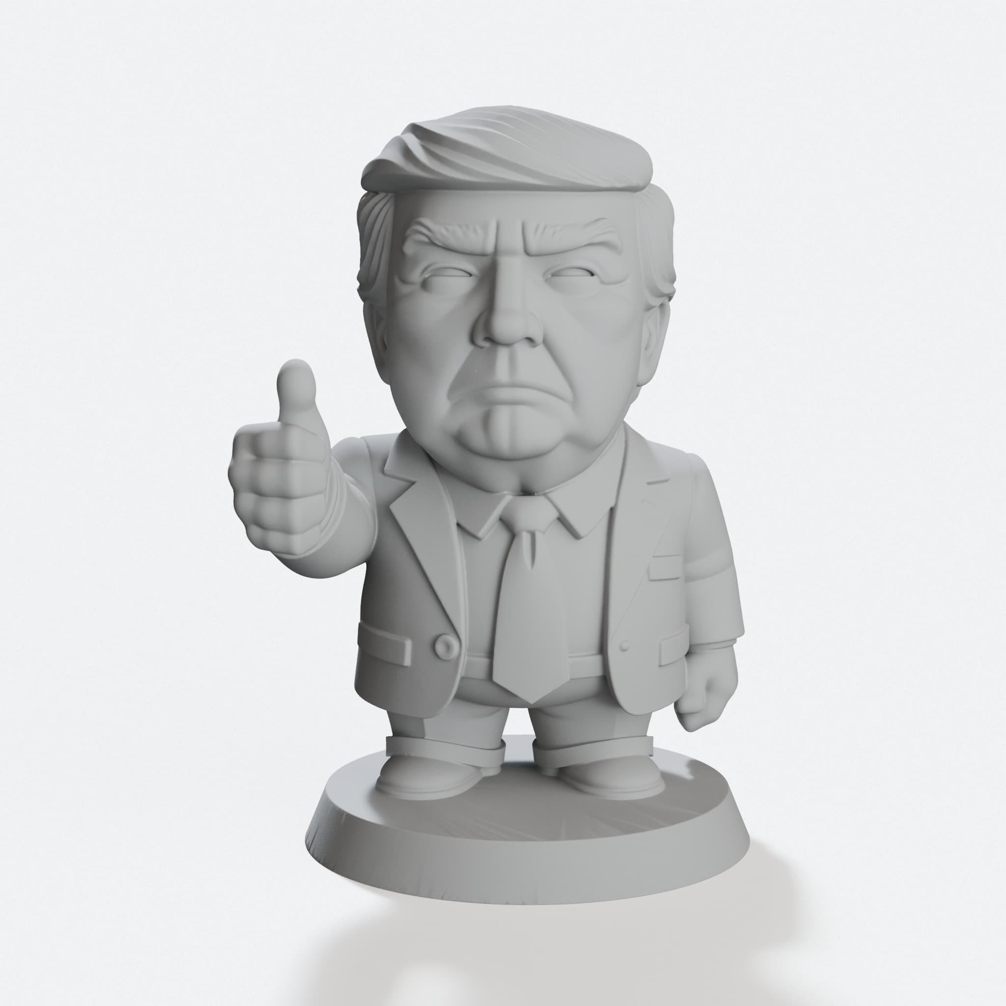 Donald Trump 3D Printed Home Decor Bust, hero tilt