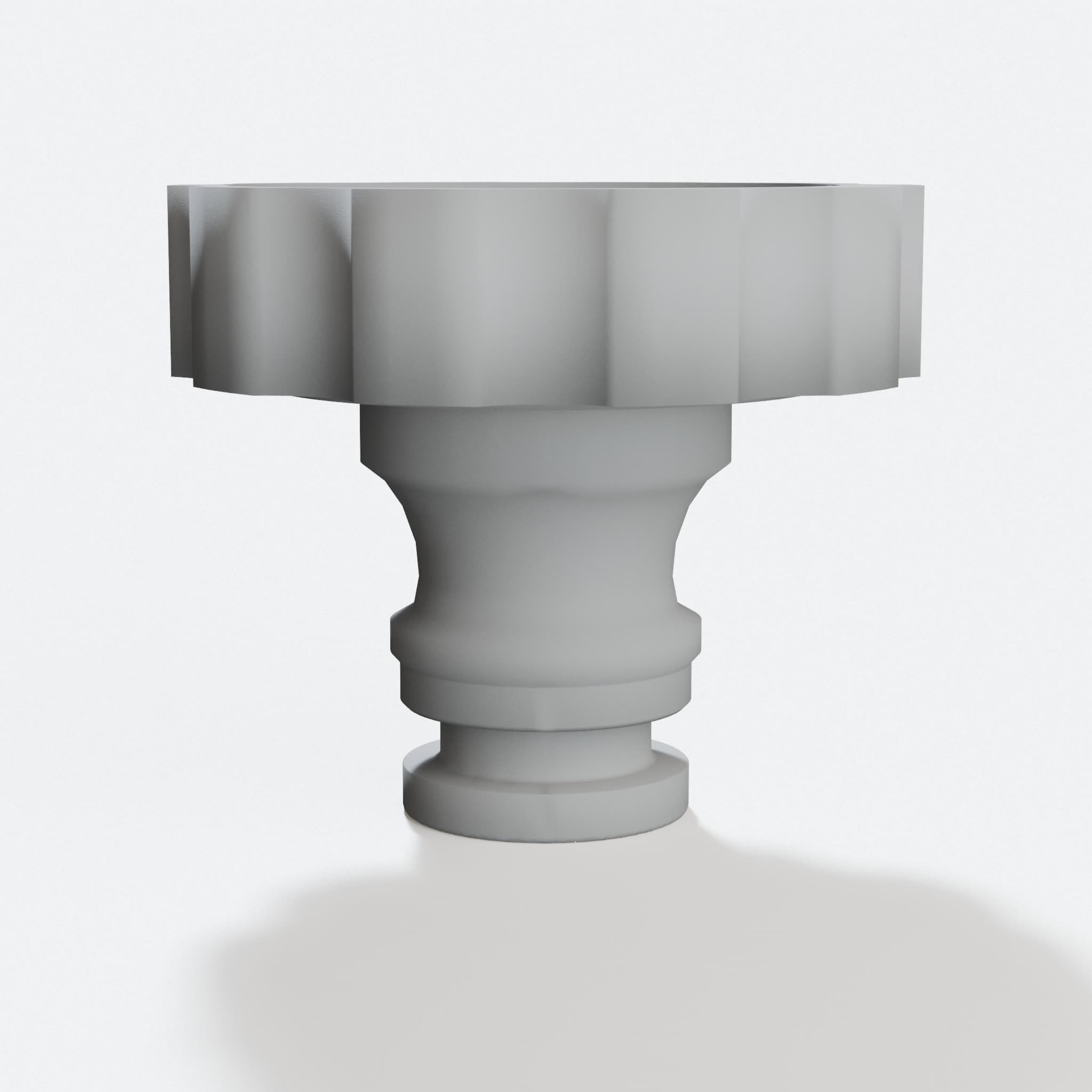 3D Printed Garden Hose Coupler 1 Inch Quick Connect, hero tilt