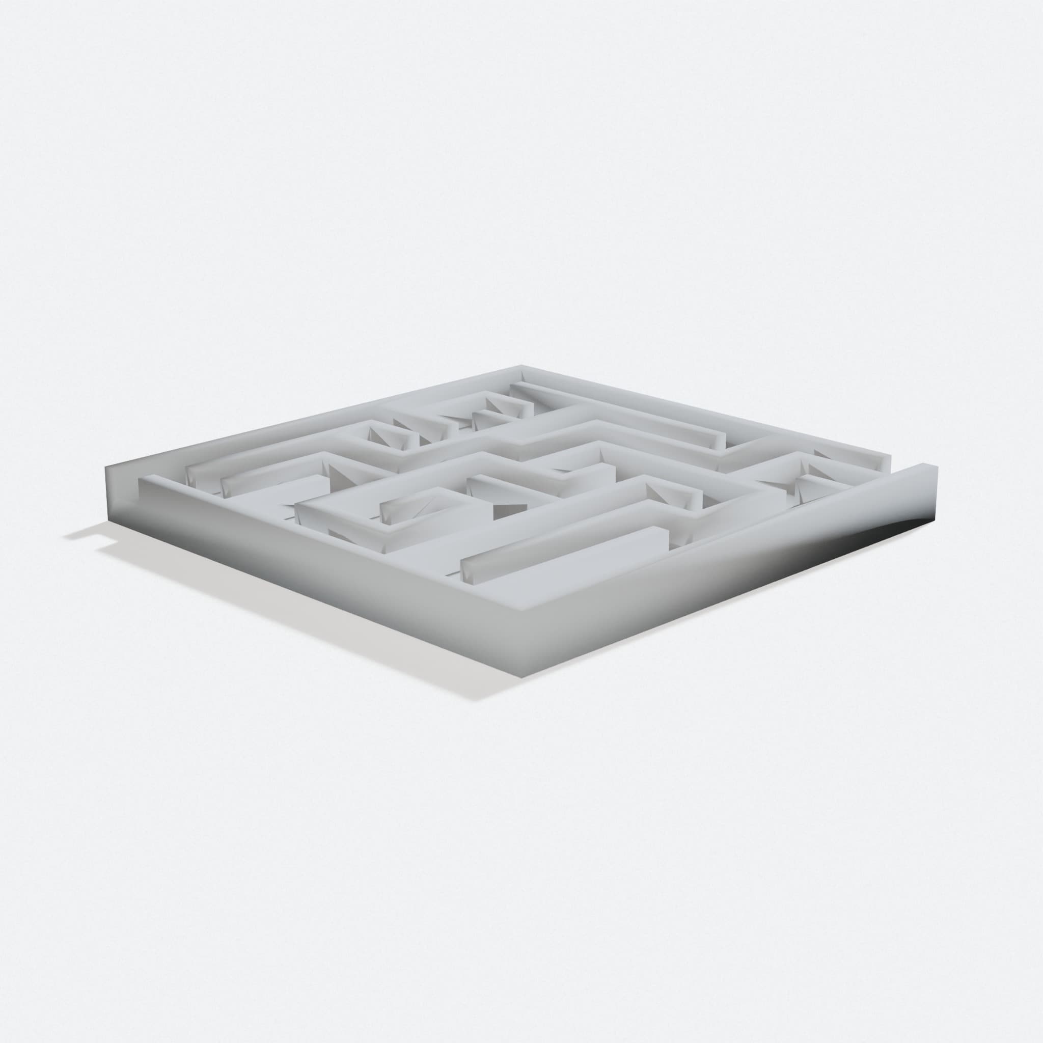 Maze Puzzle Set, 3D and 2D Printable Maze Toys, turn three quarter