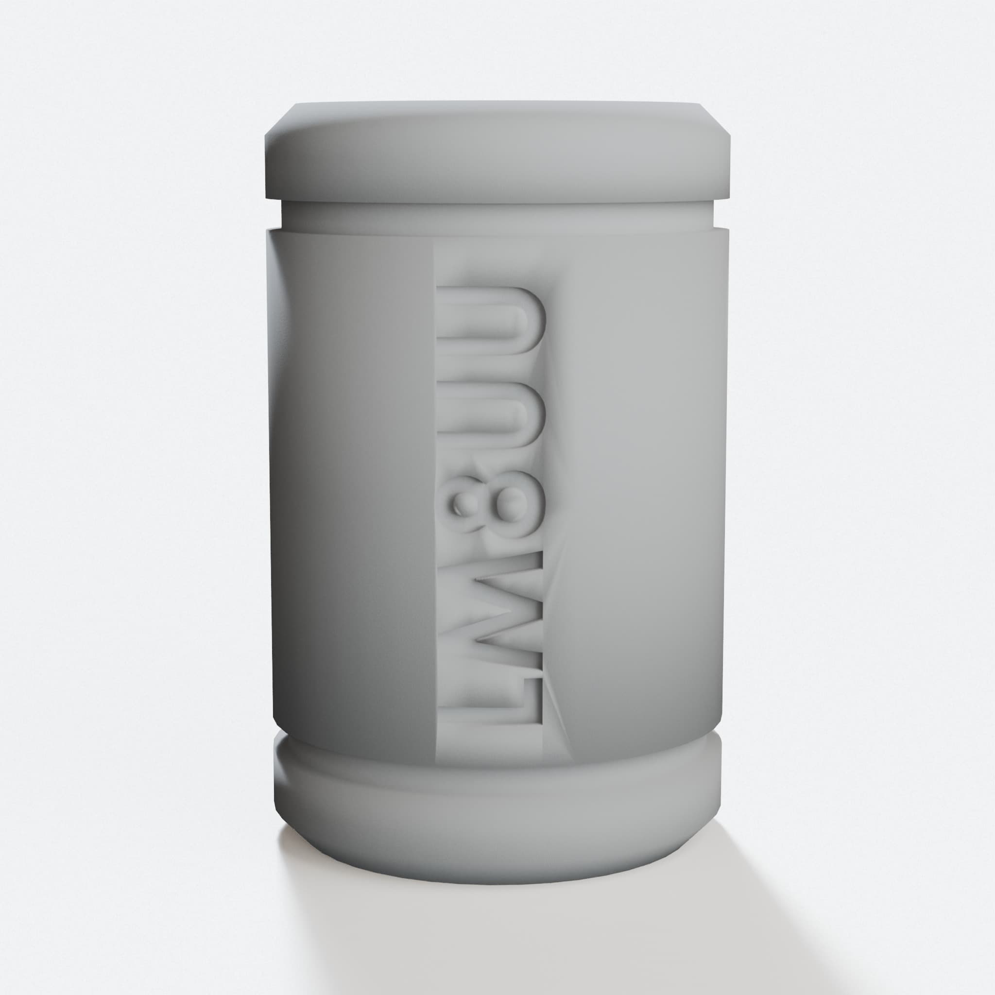 LM8UU Linear Bearing - Igus Style 3D Printable STL File, hero tilt