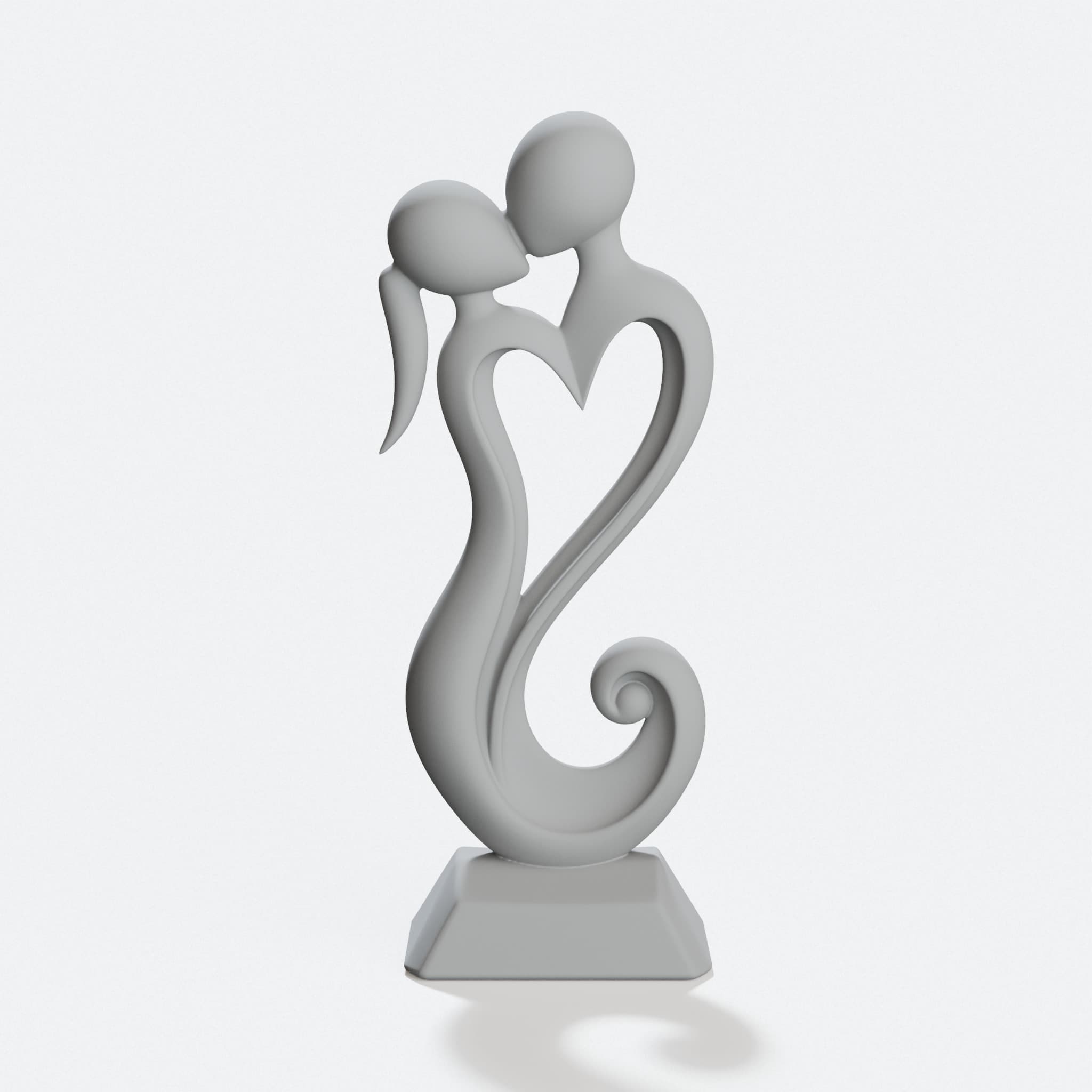 Casal Beijando 3D Printed Home Decor Statue, hero tilt