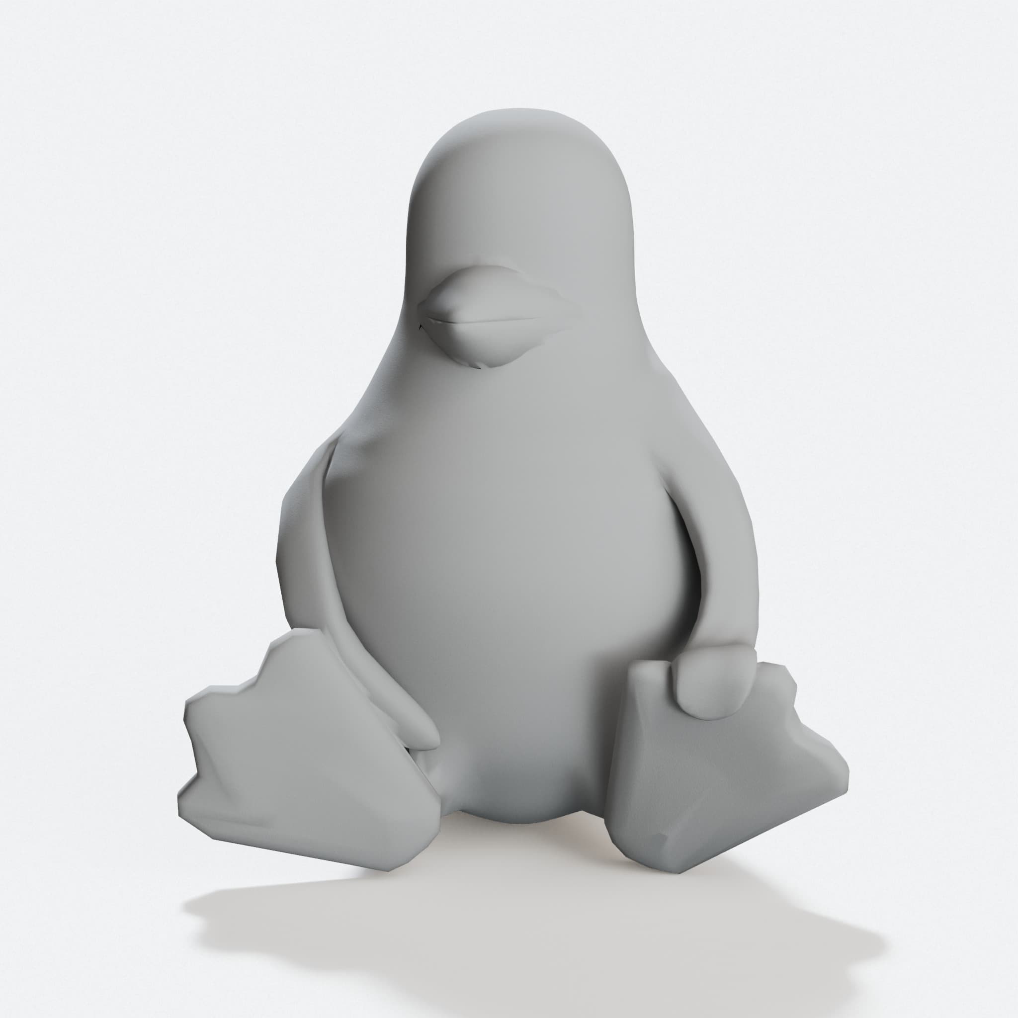 Tux Linux Penguin 3D Printed Home Decor, hero tilt