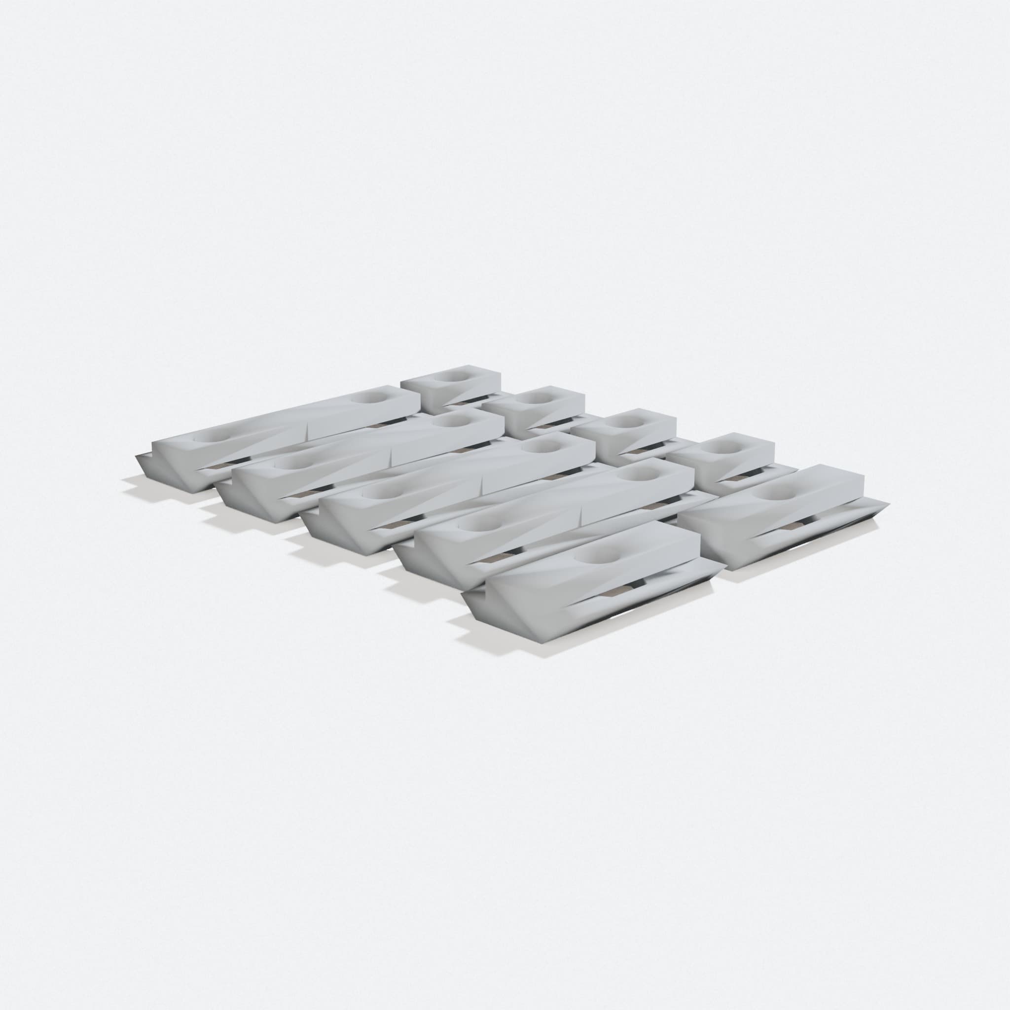 Dual T-Slot Nut for MendelMax 3D Printer Frame, turn three quarter
