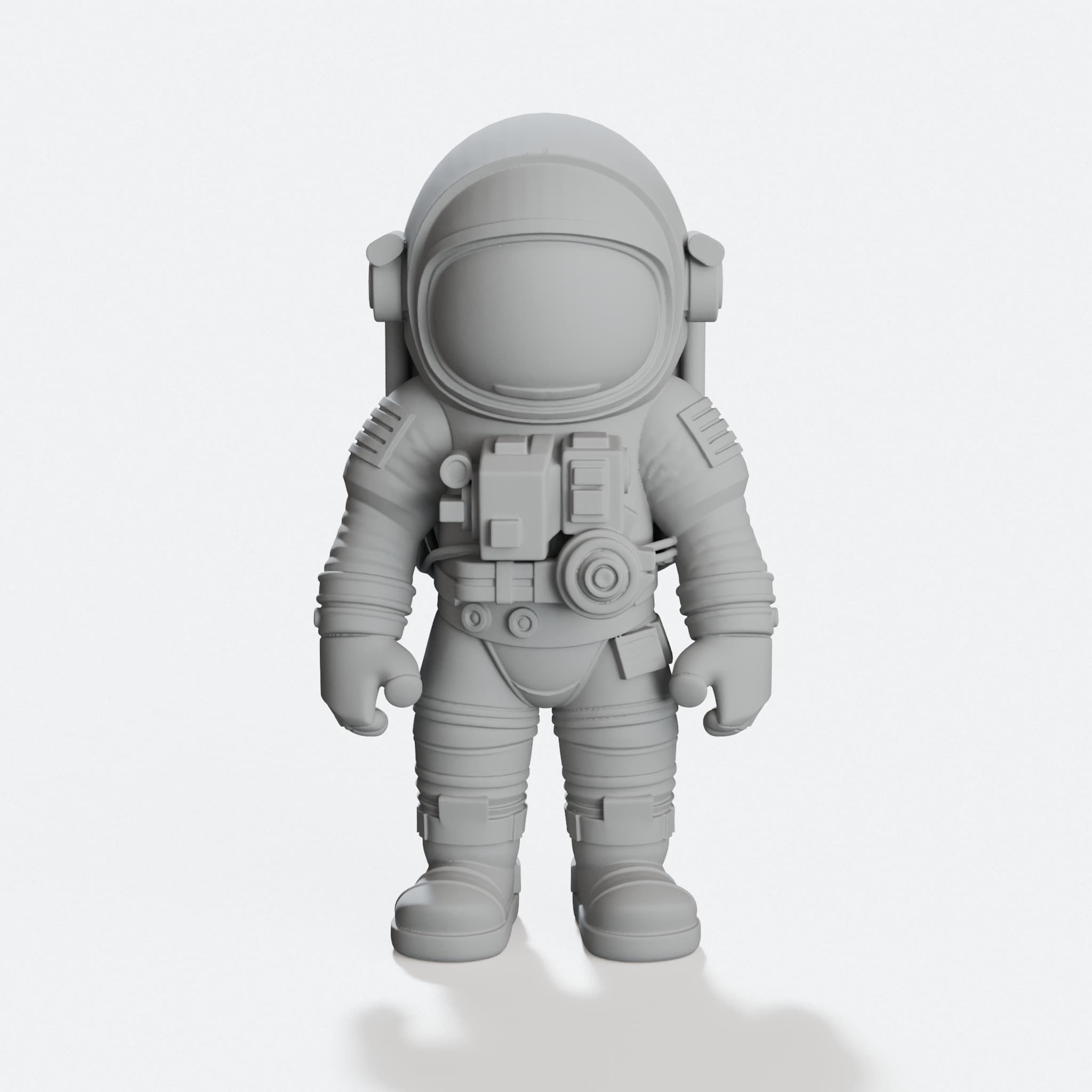 Astronauta 3D Printed Toy Figure, hero tilt
