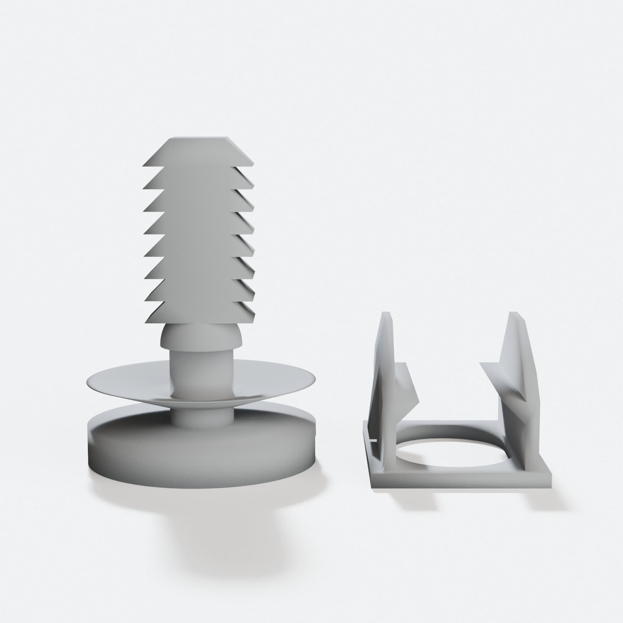 3D Printed Boot Clip for BMW E60, hero tilt