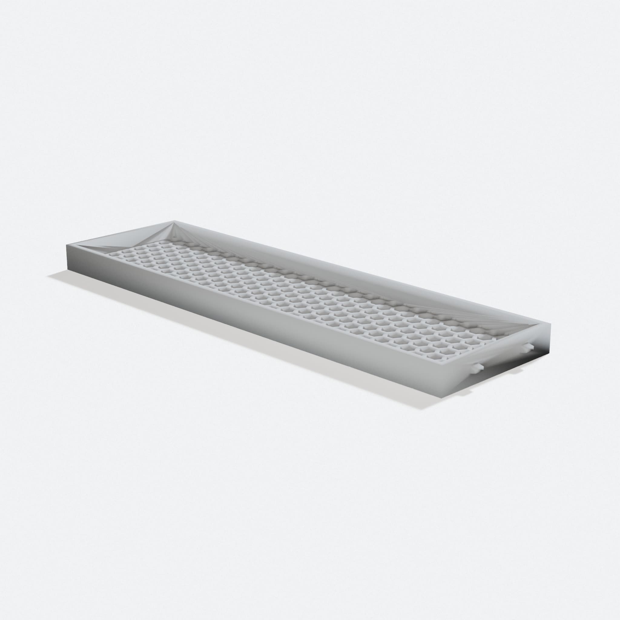 5.25" PC bay honeycomb cover, turn three quarter