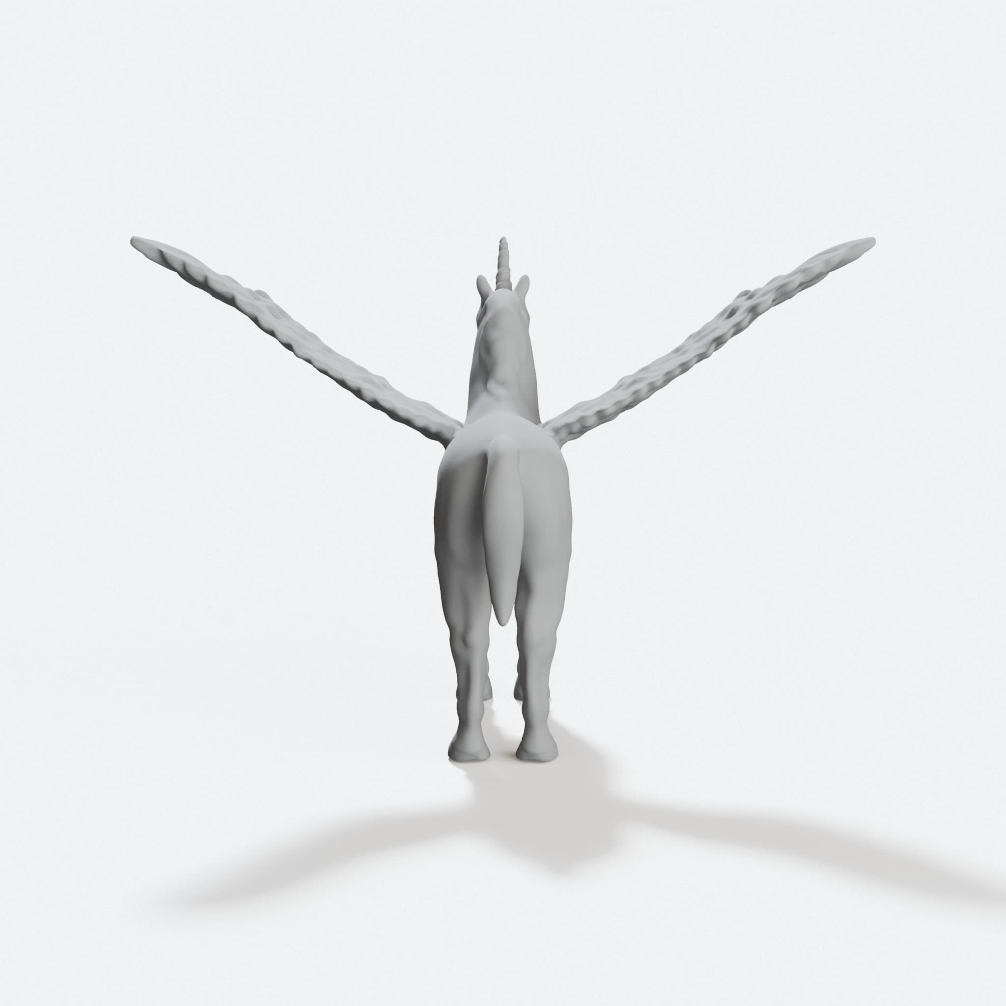 Flying Pegasus Unicorn 3D Printed Toy, hero tilt